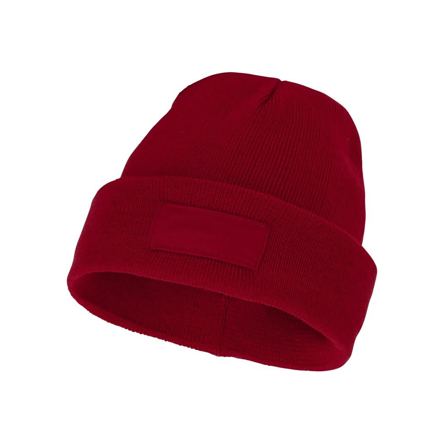 Bonnet en tricot chaud – 100 % acrylique | Maille côtelée | Léger | Avec patch logo