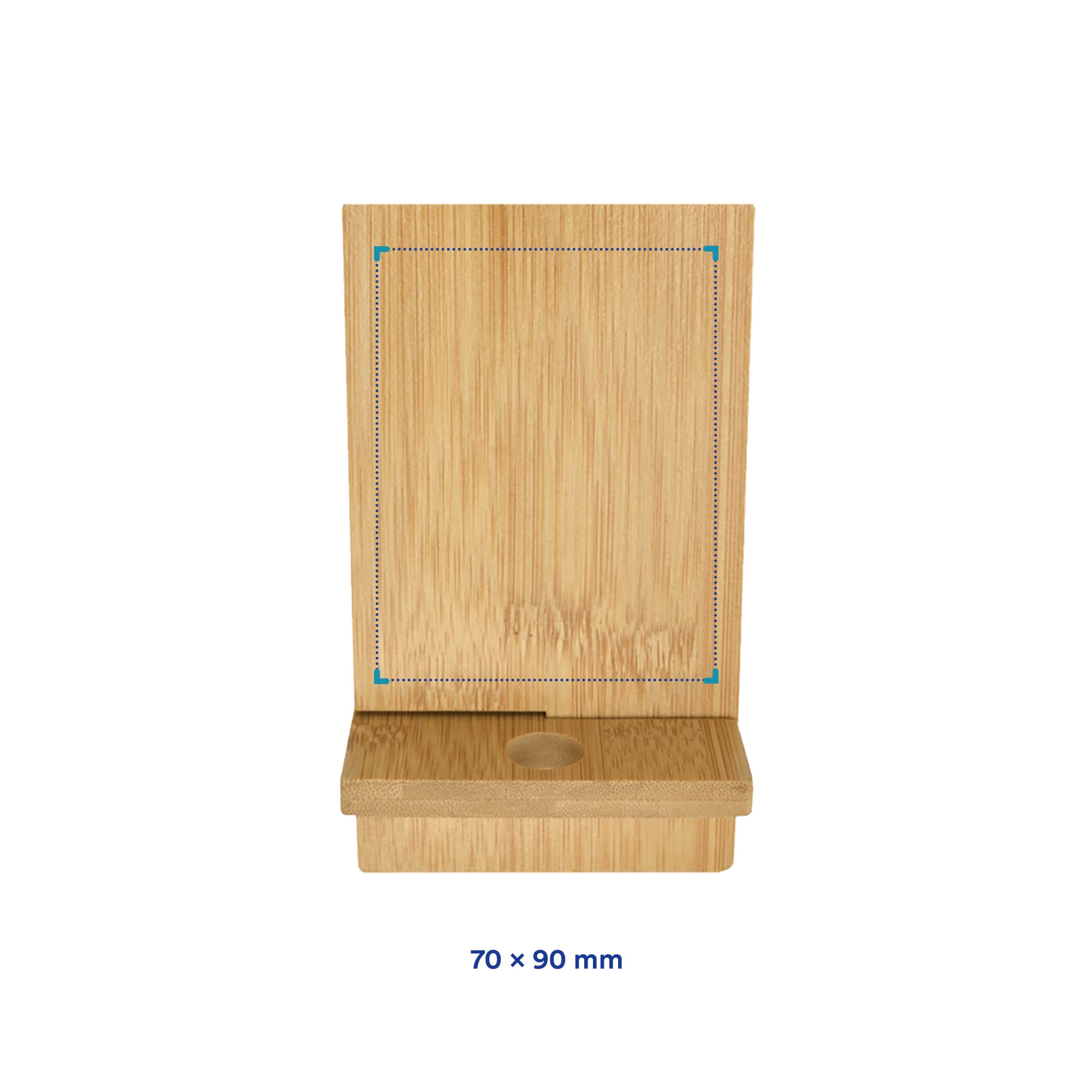 Telefoonstandaard Melle - FSC | Kabelaansluiting | Bamboe
