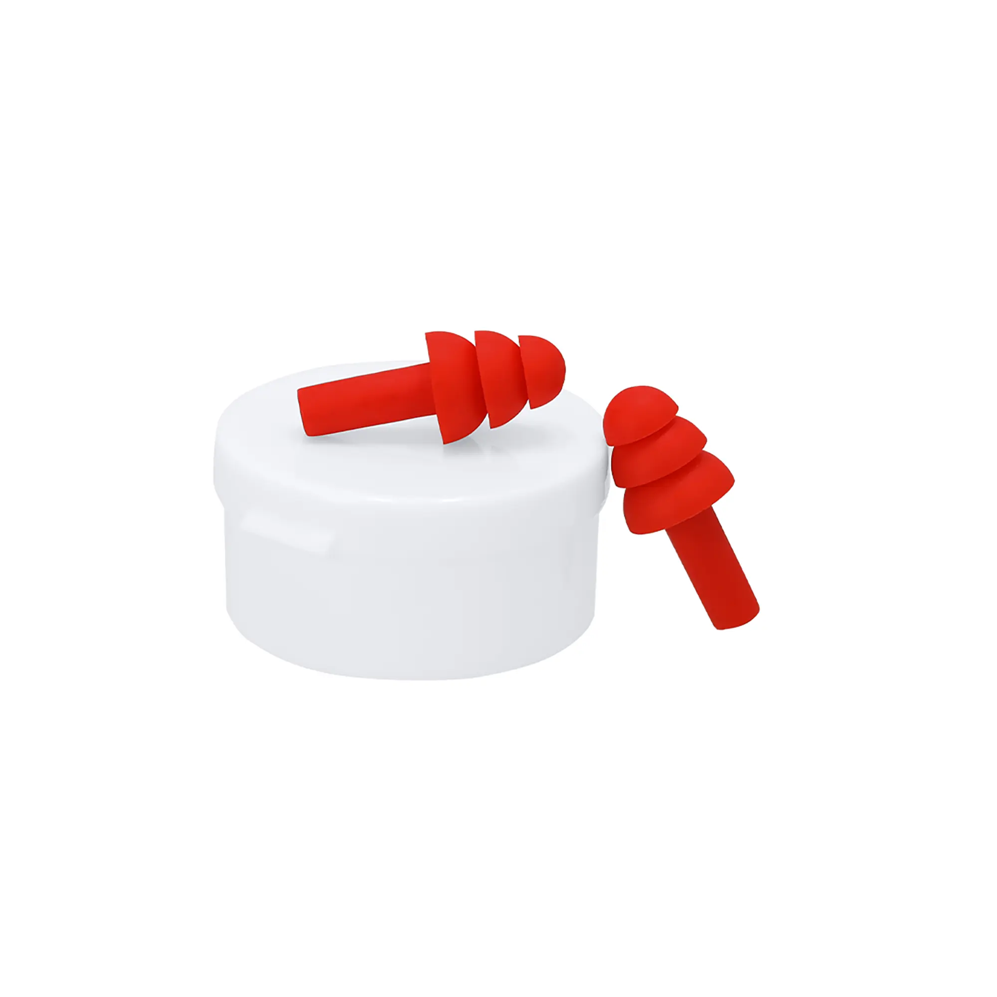 Bouchons d’oreilles en silicone souple – Réutilisables | Boîtier inclus | Confortables | Compacts