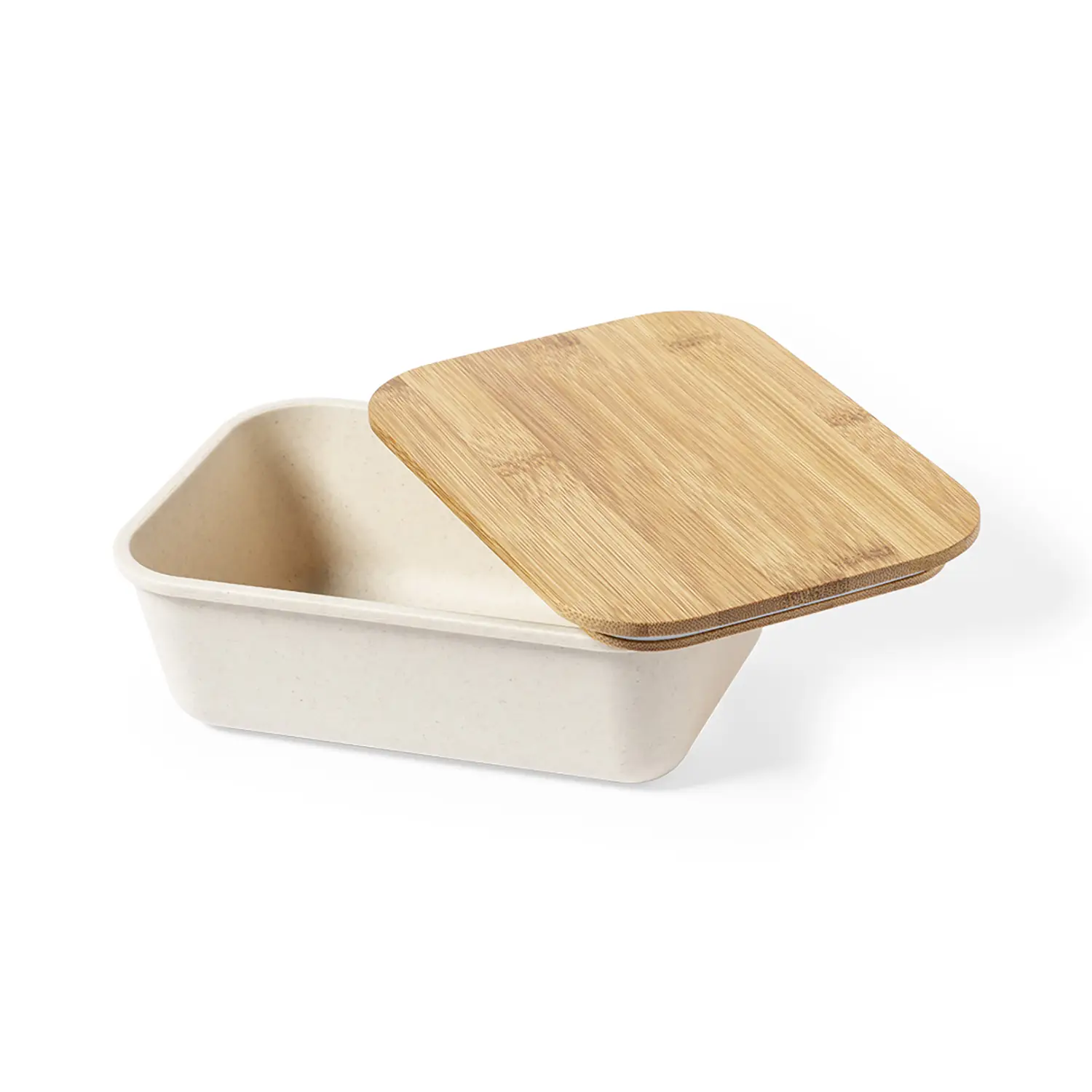 Lunch box 1 L – PP senza BPA | Coperchio in bambù | Con fascia