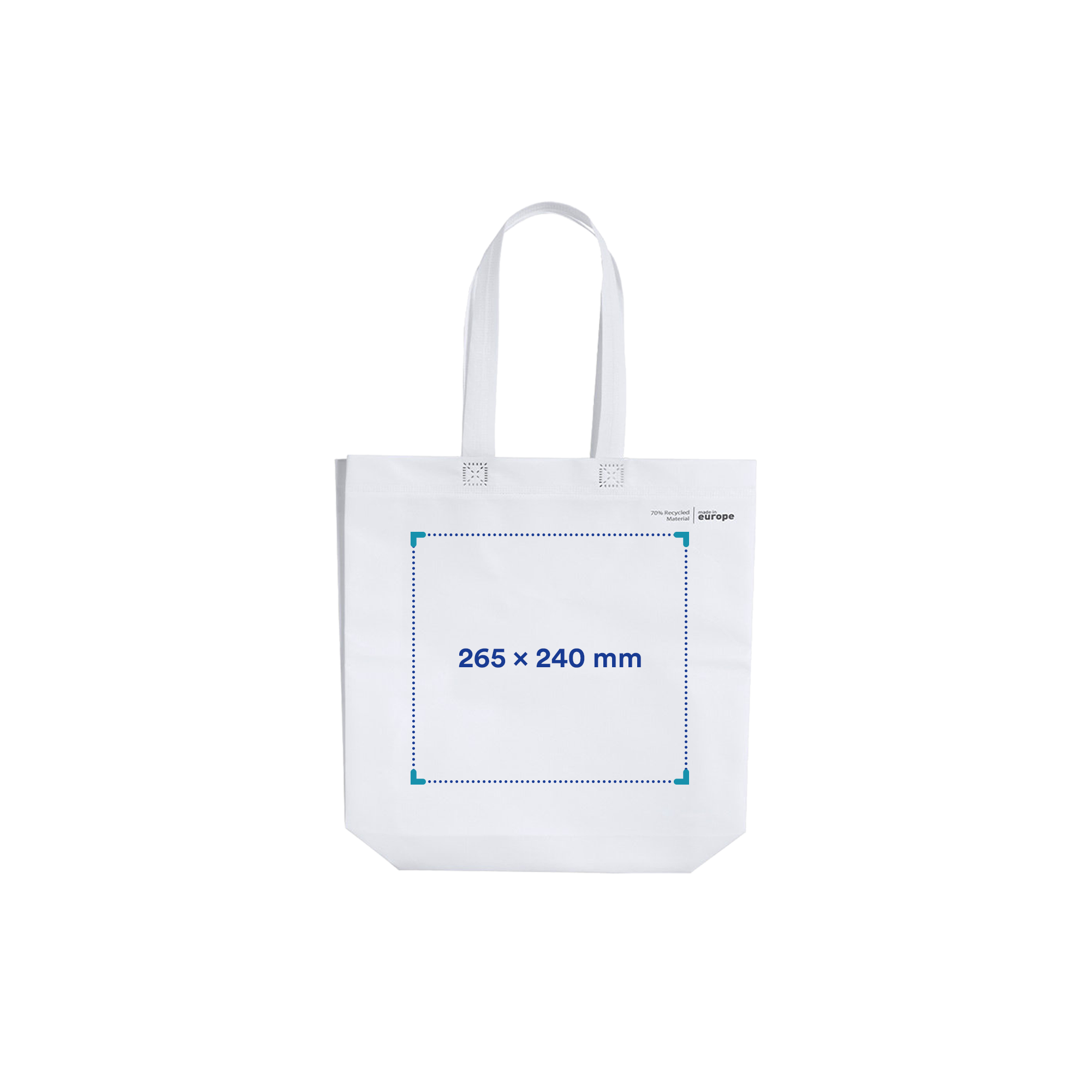 Non-woven shopper Isa - Gerecycled | 80 gr/m² | Staand