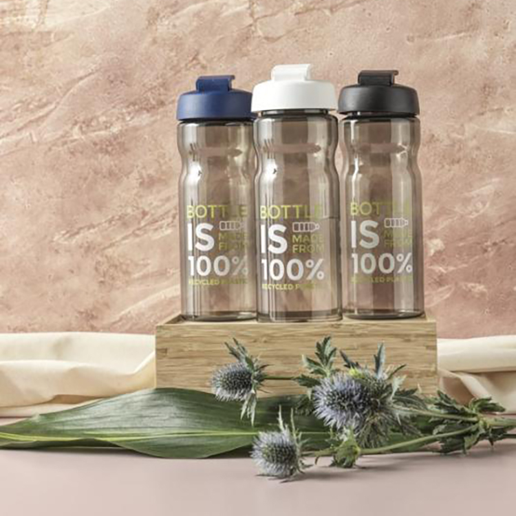 Borraccia sportiva H2O Active® Eco Base - 650 ml | Plastica oceanica | Prodotto nel Regno Unito