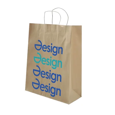 Papiertüte Nala - DIN A3 | Weiß/Braun | 1-4 Farbdruck