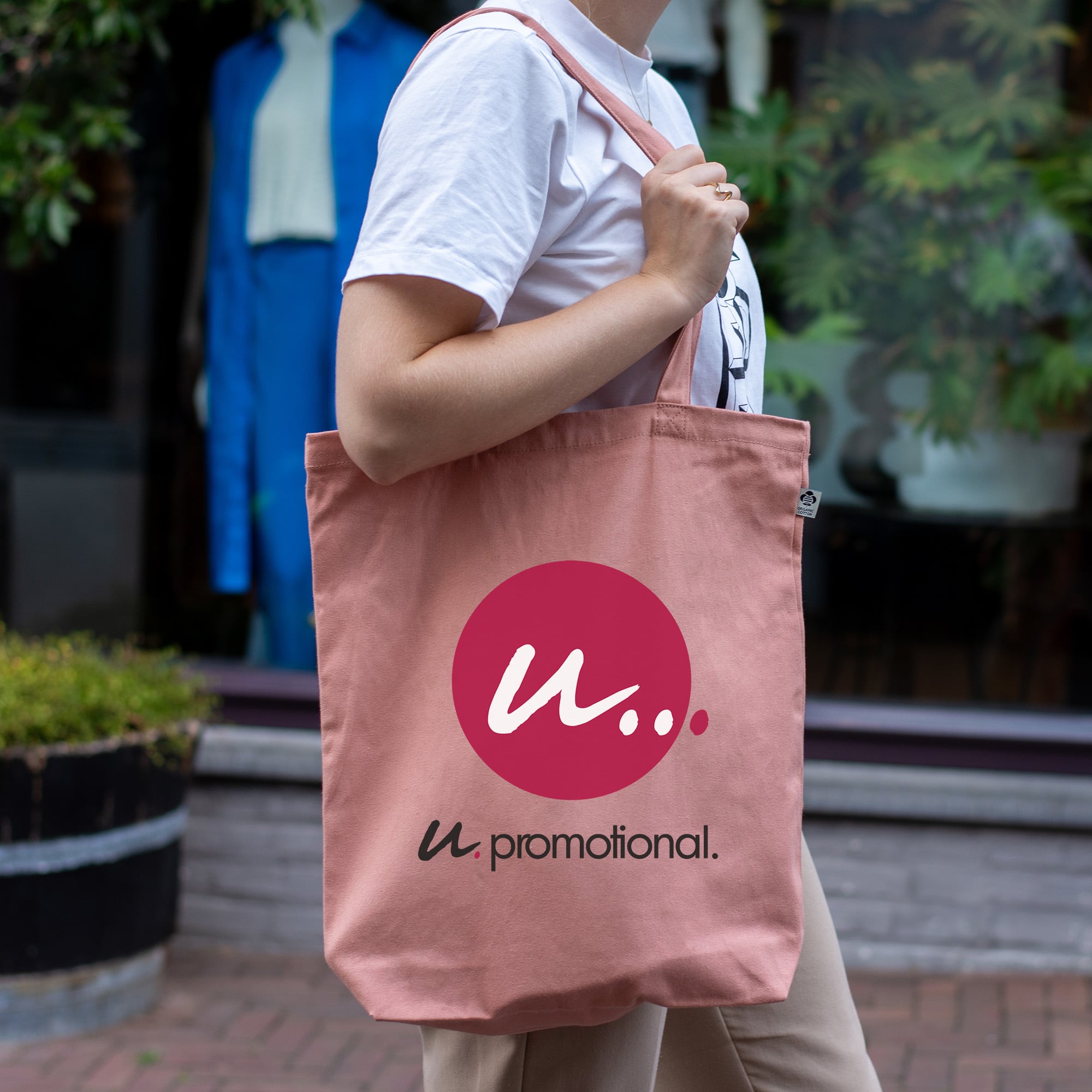 Shopper - Tela organica | 270 g/m² | colorato | Stampa fino a 4 colori