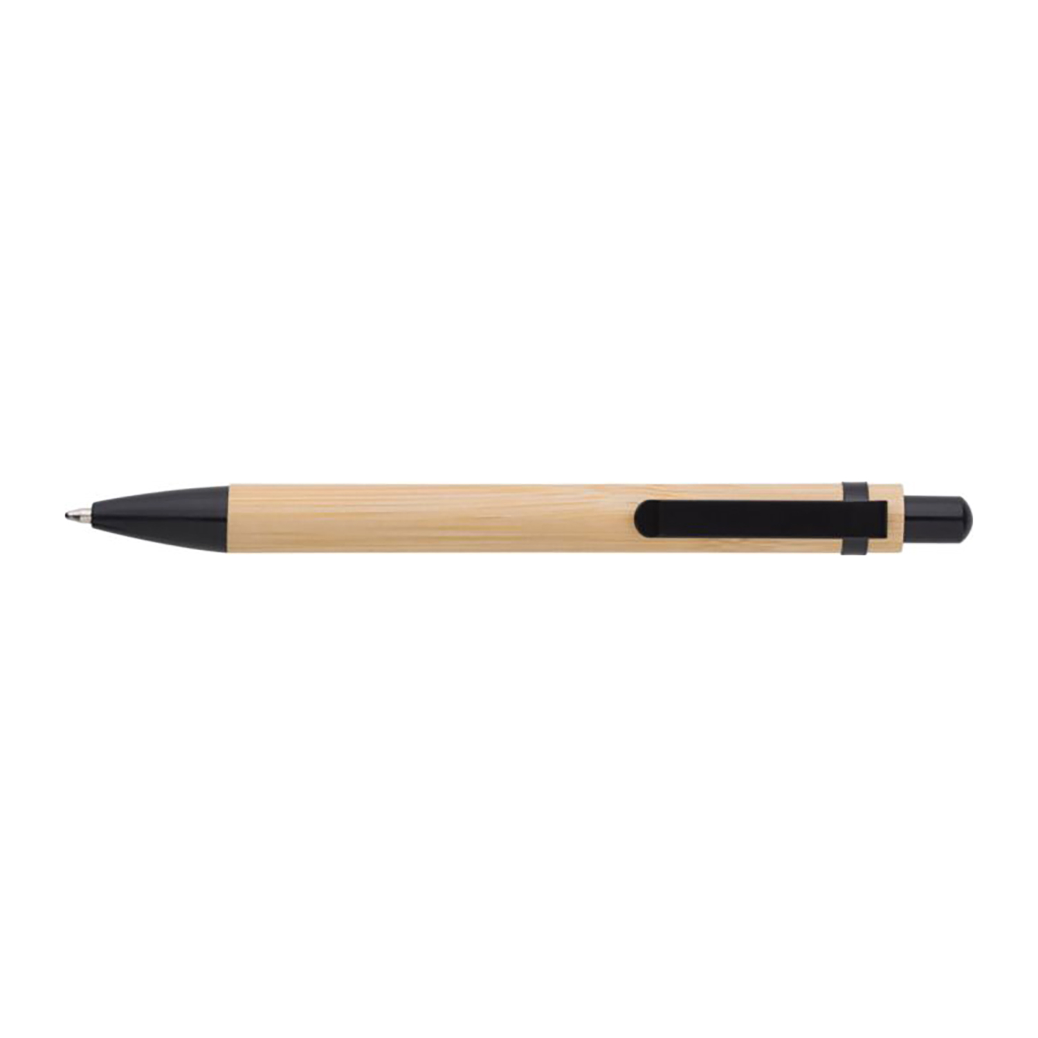 Stylo en bambou | Encre bleue | Quadrichromie