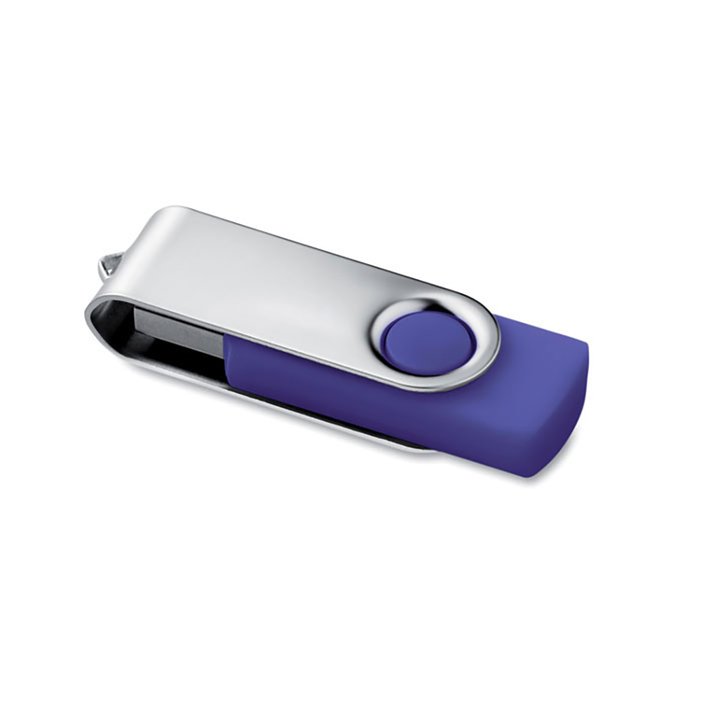 USB-Stick Rotate | Silber Kappe + Farbiger Stick | 4-64 GB | 1-2 Farbdruck