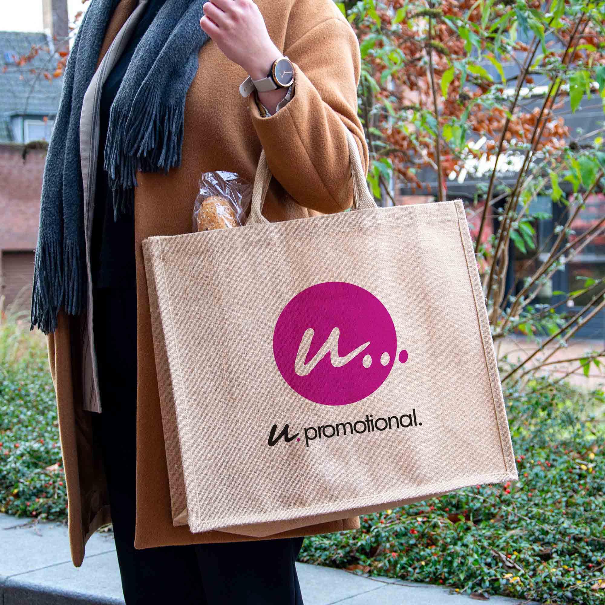 Shopper in iuta | 340 g/m² | 50x45x18cm | Stampa fino a 4 colori