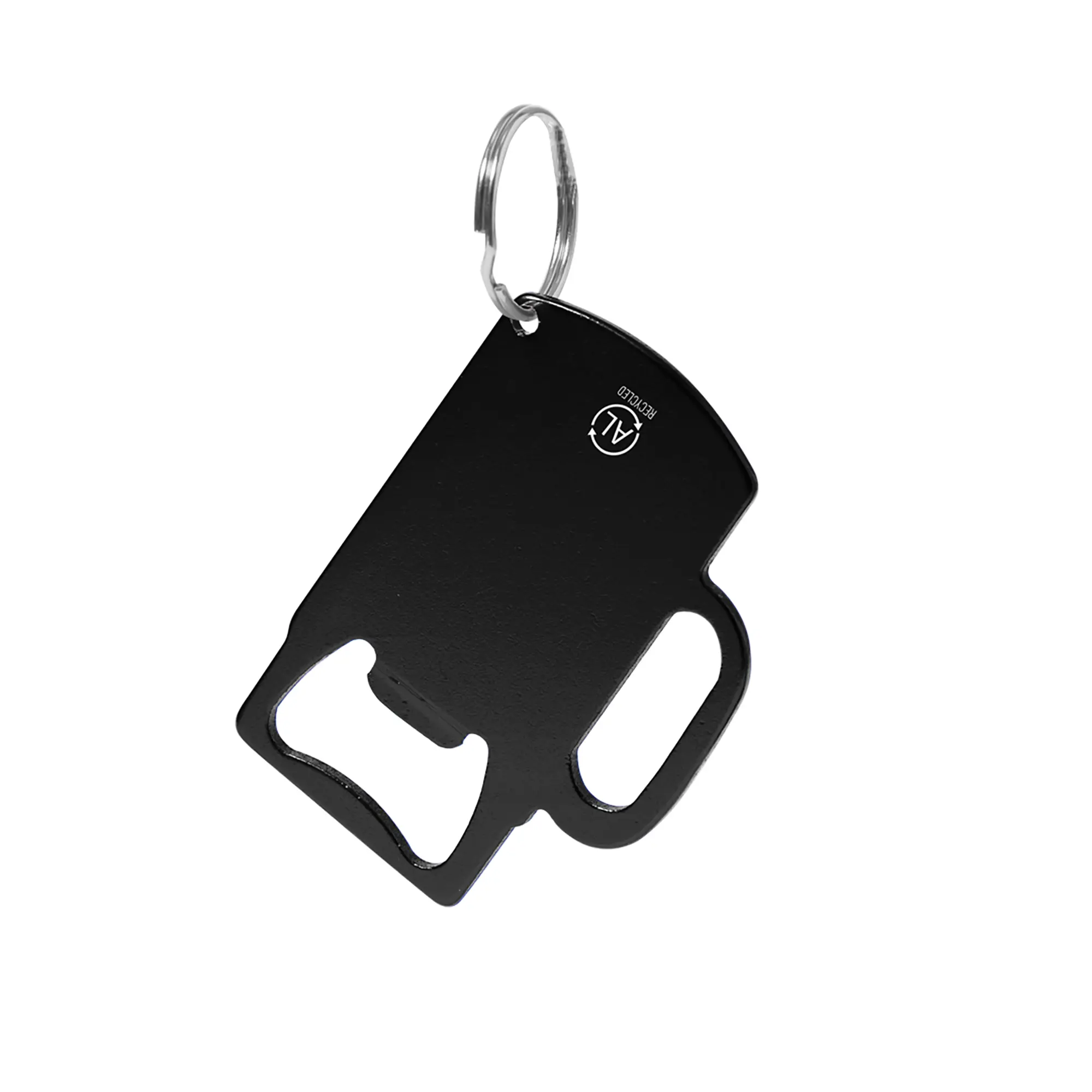 Porte-clés aluminium – Forme rectangulaire | Avec anneau | Léger | Résistant
