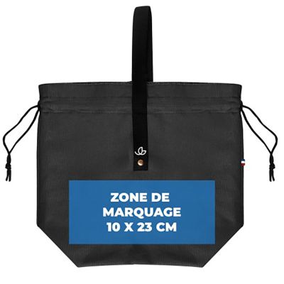 Pochette déjeuner Goodjour - 220 gr/m2 | Fabriquée en France | Coton recyclé | Fermeture cordon