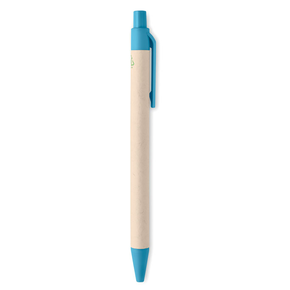 Stylo à bille | Fabriqué à partir de briques de lait recyclées | Mécanisme à clic | Encre bleue