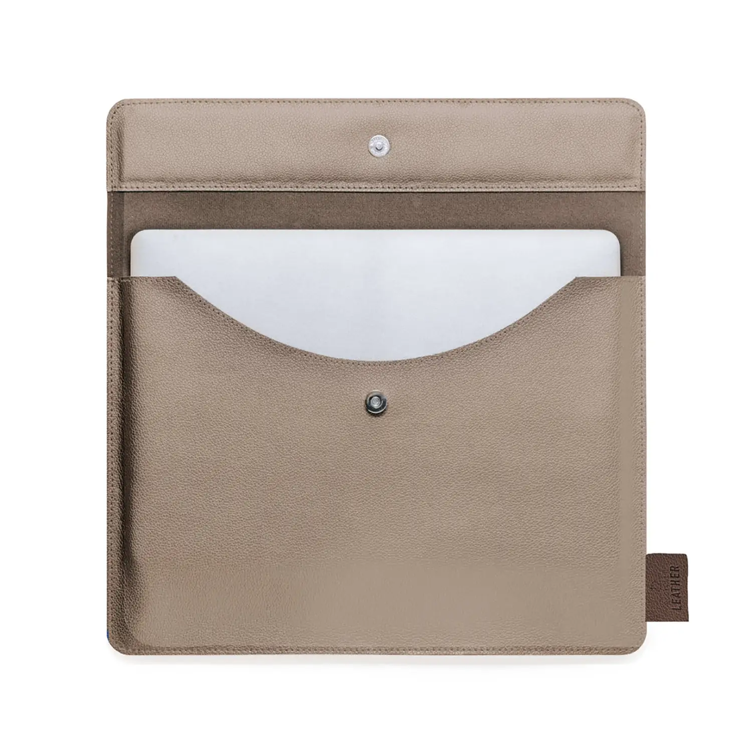 Laptophoes Donna – Gerecycled Leer | 15 inch | Gevoerd | Stevig | Duurzaam