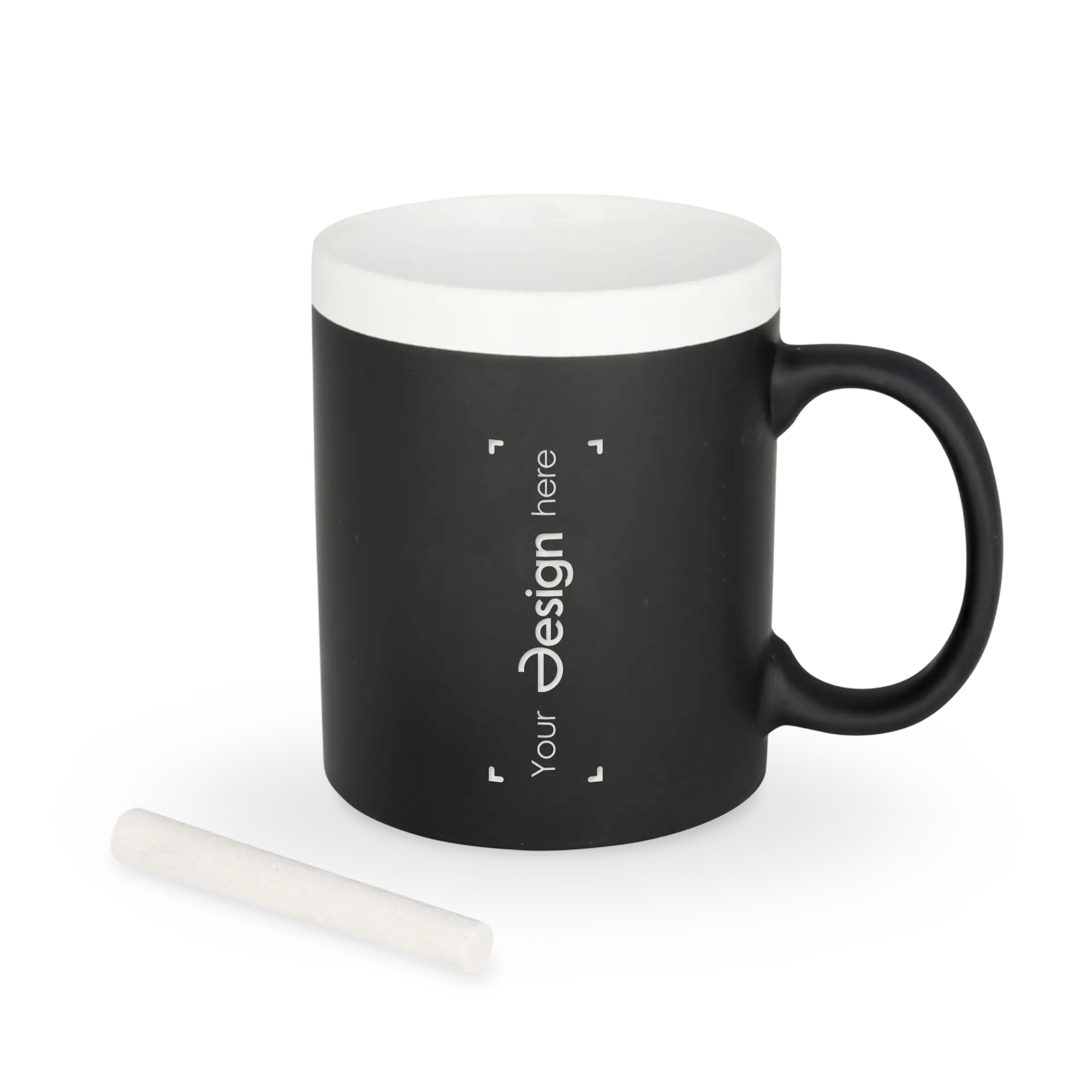 Mug à craie – 330 ml | Surface à écrire | Craie incluse | Créatif