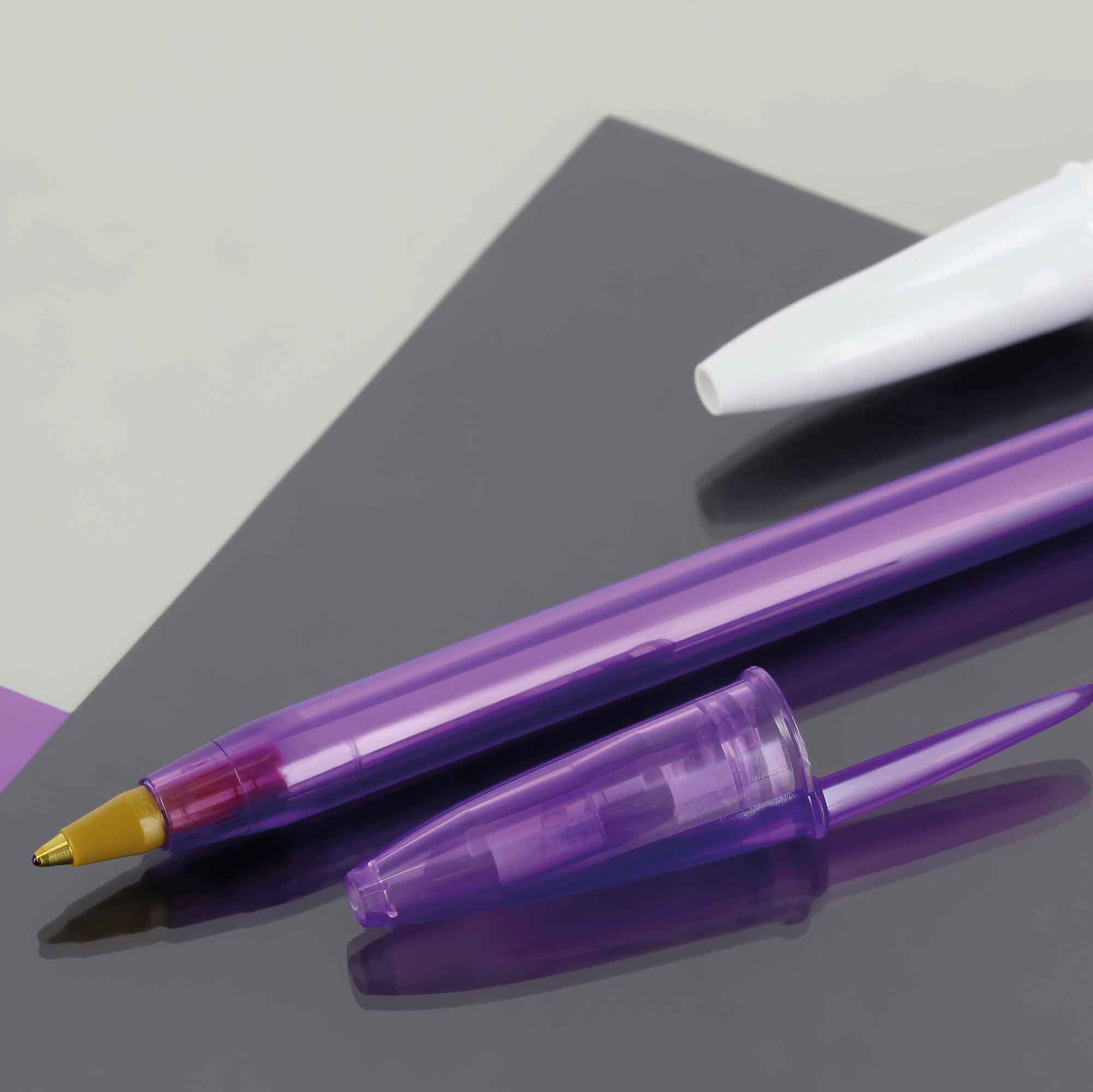 Kugelschreiber StyleClear Farbig | Kunststoff | BIC | 1-Farbdruck