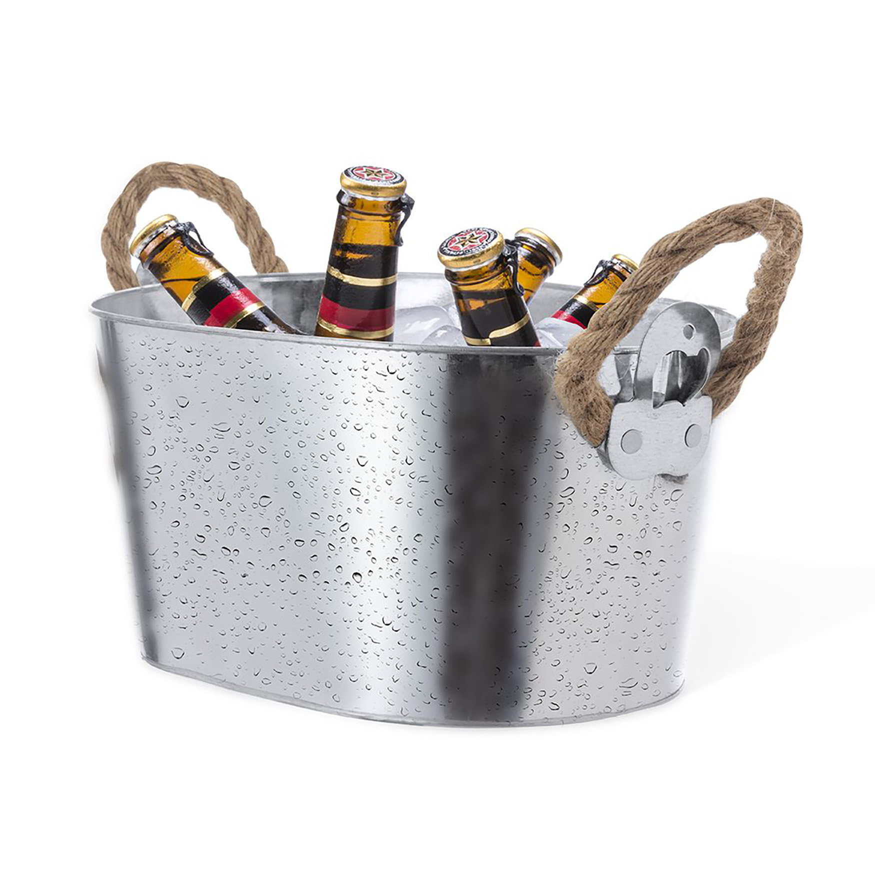 Seau - Métal | 6 litres | Ouvre-bouteille