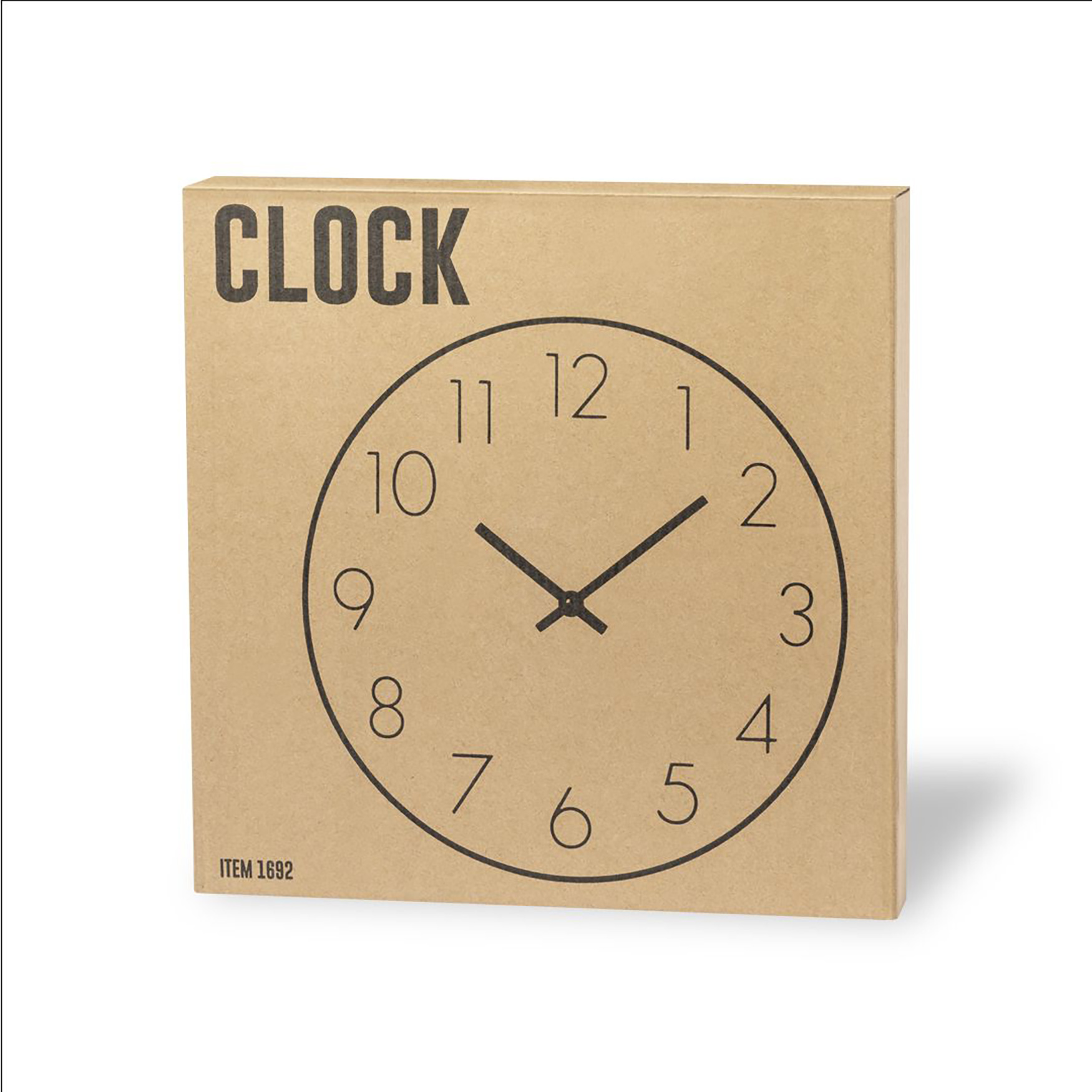 Orologio da parete - Legno MDF | Quadrante bianco