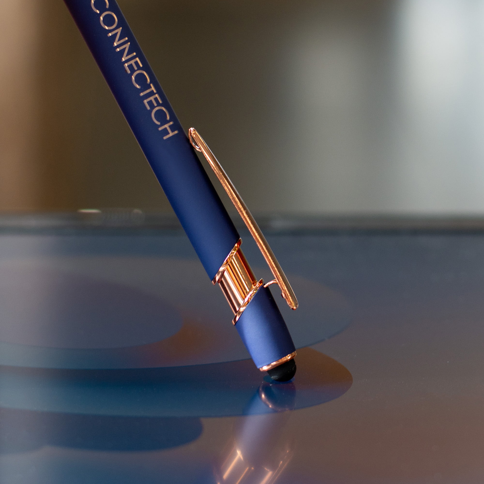 Stylo à bille de luxe | Métal | Encre bleue | Avec fonction tactile