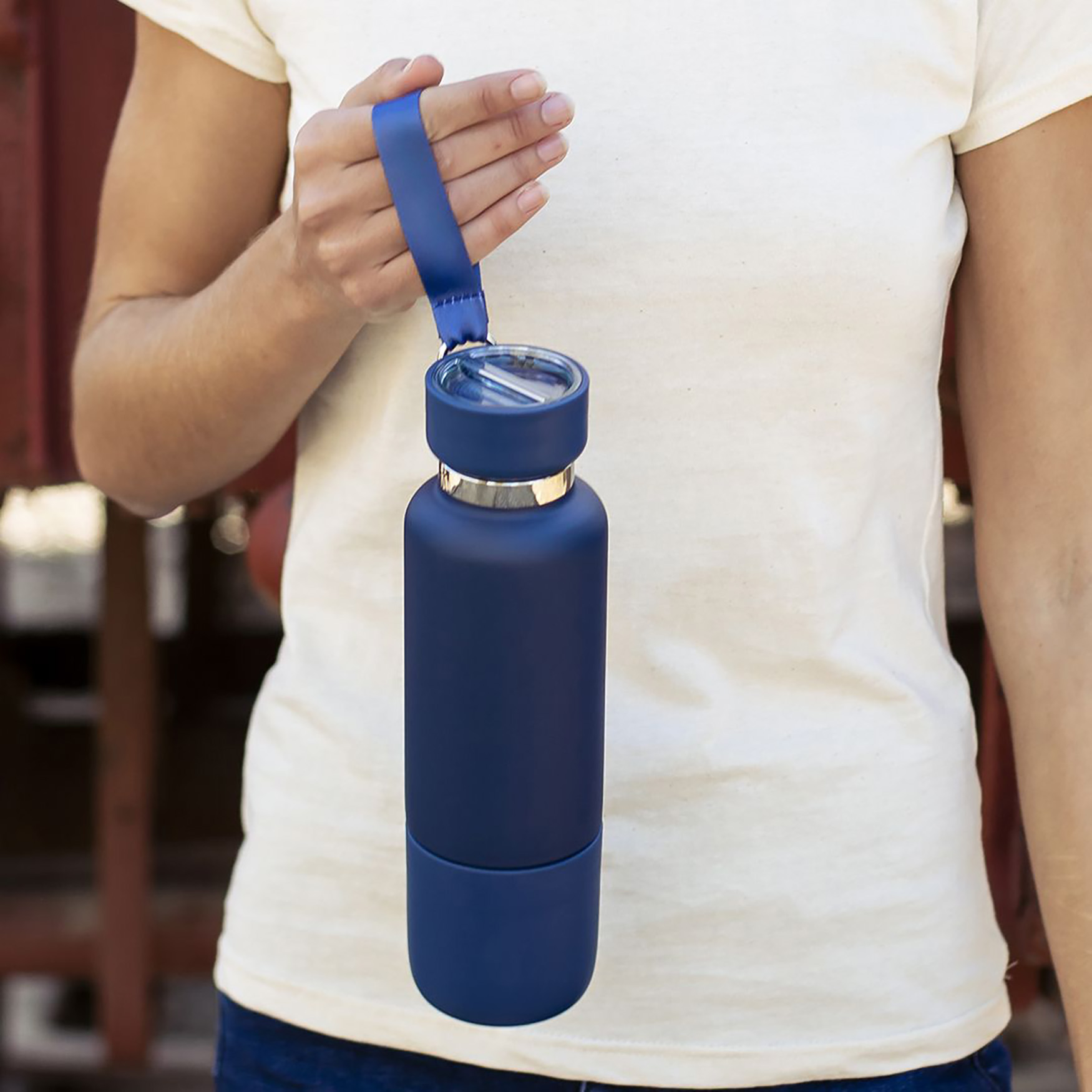 Thermos - 500 ml | Acier inoxydable | Inclut gobelet et cordon