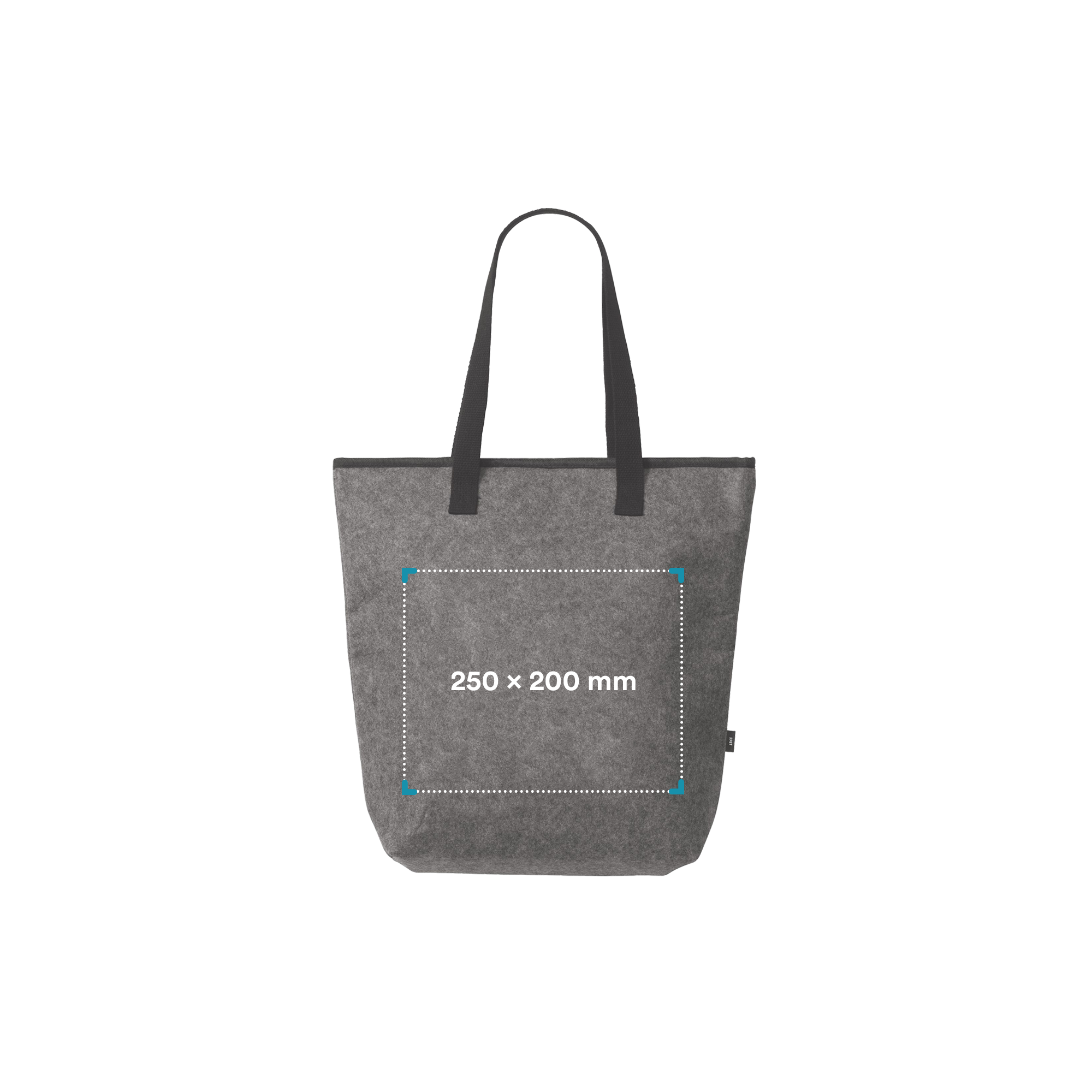 Vilten koeltas Maria - RPET | 40x40x11 cm | 1 kleur bedrukking