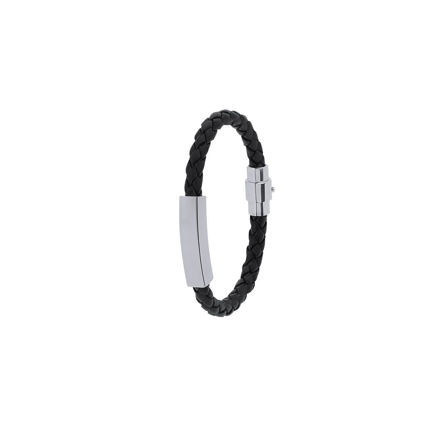 Bracelet - Similicuir | Plaque acier | Fermeture magnétique