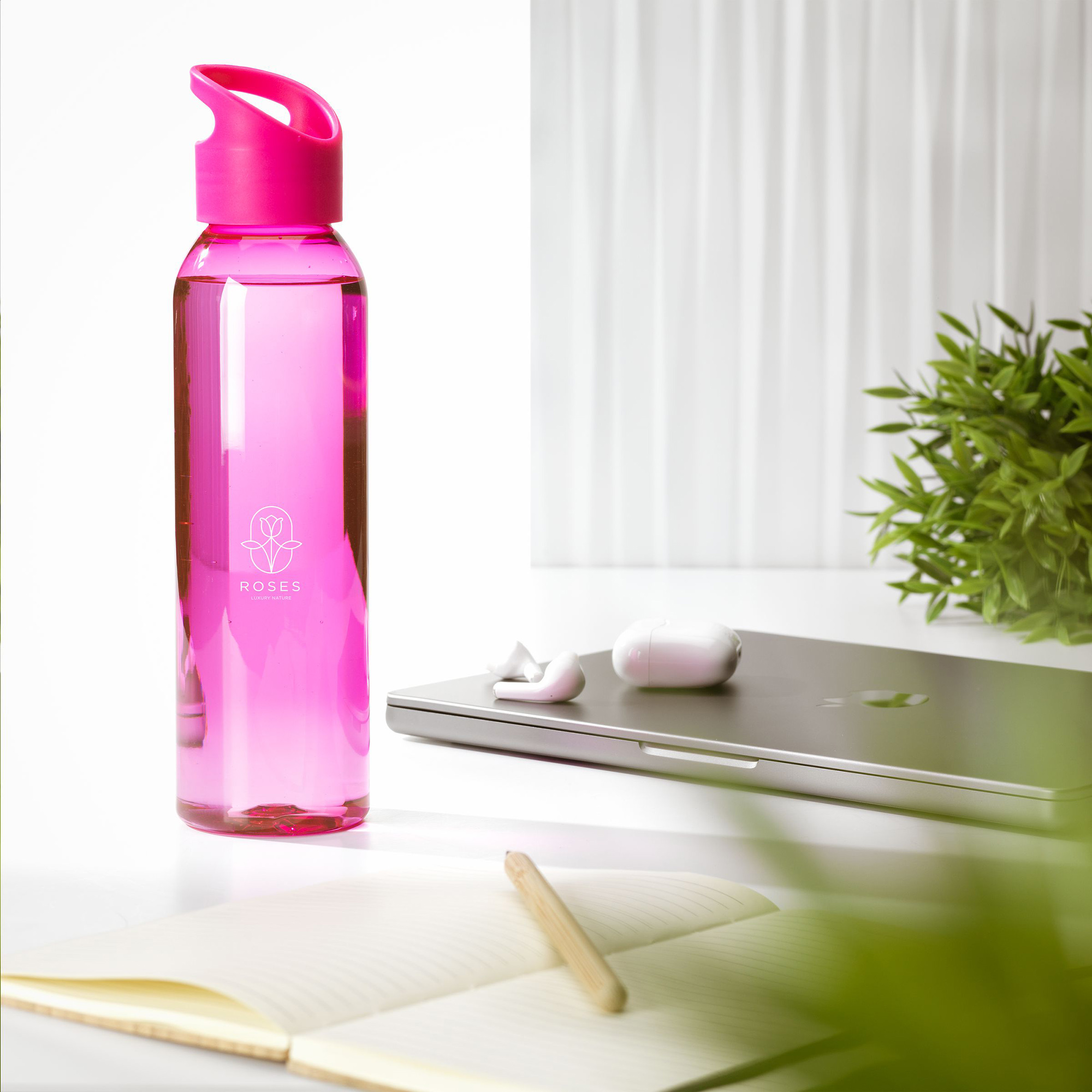 Wasserflasche aus RPET – 650 ml | Klare Optik | GRS-zertifiziert | Schraubdeckel | Auslaufsicher