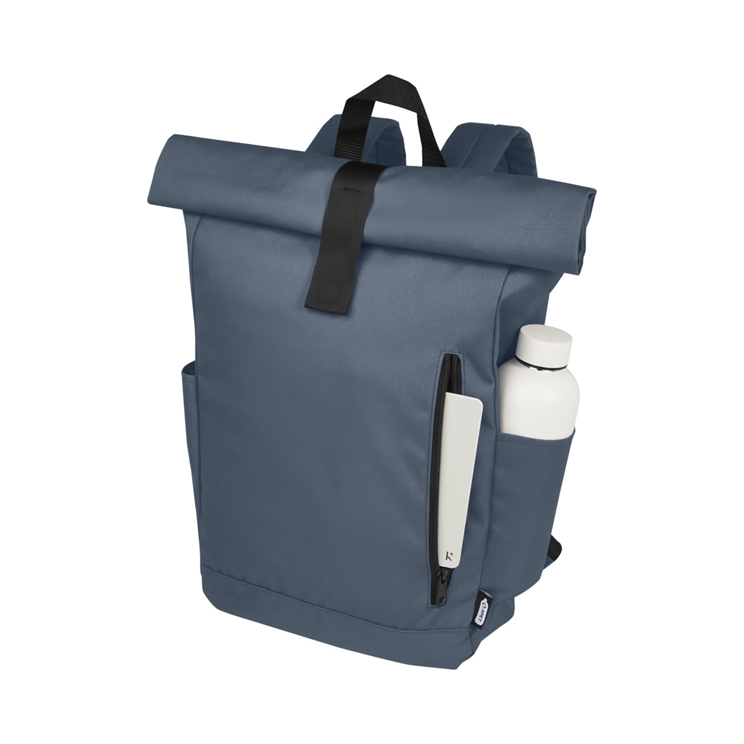 Recycelter Rolltop-Rucksack – 18L | GRS RPET | Wasserabweisend | Laptopfach 15,6”
