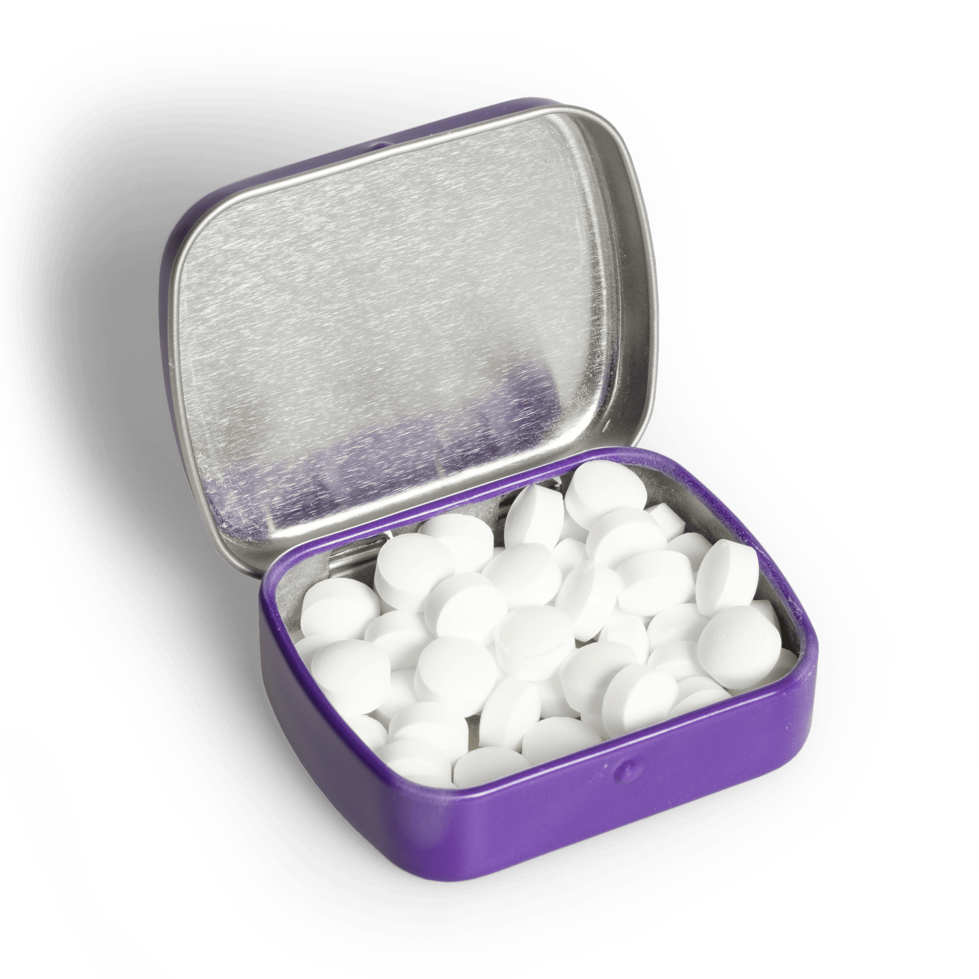 Klein blikje - Mints | 25 gr. aan snoep | Bedrukt
