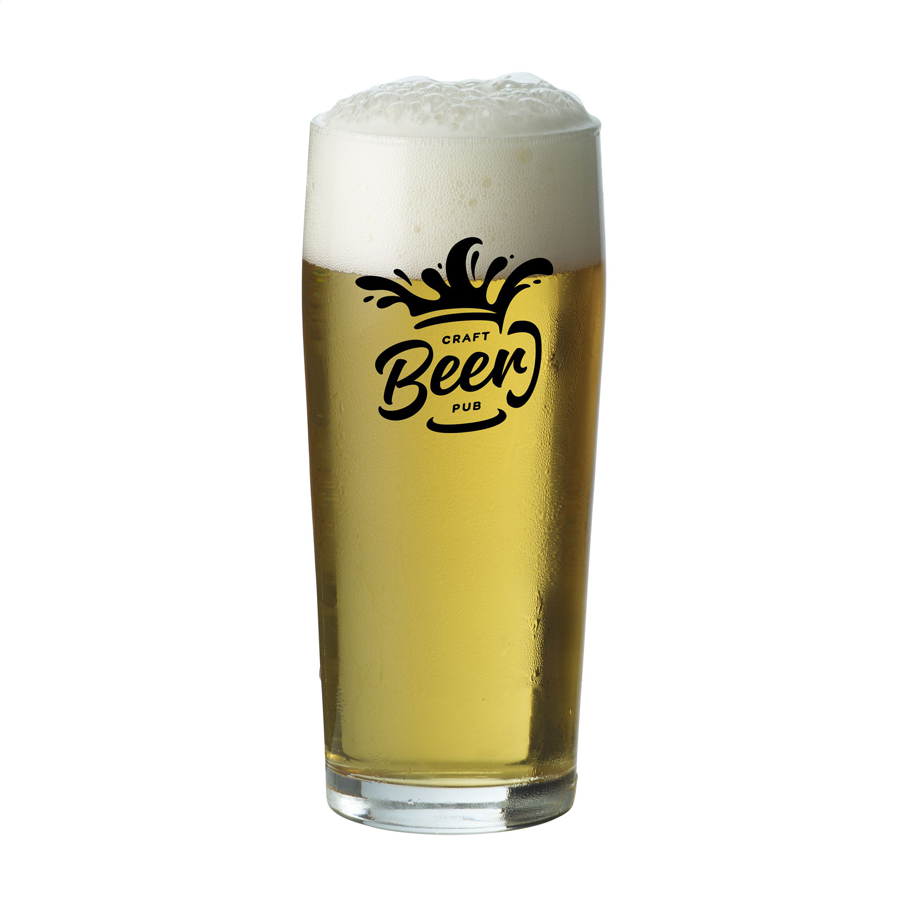 Bierglas | Flöte | 180 ml | Bis zu 4 Farben Druck