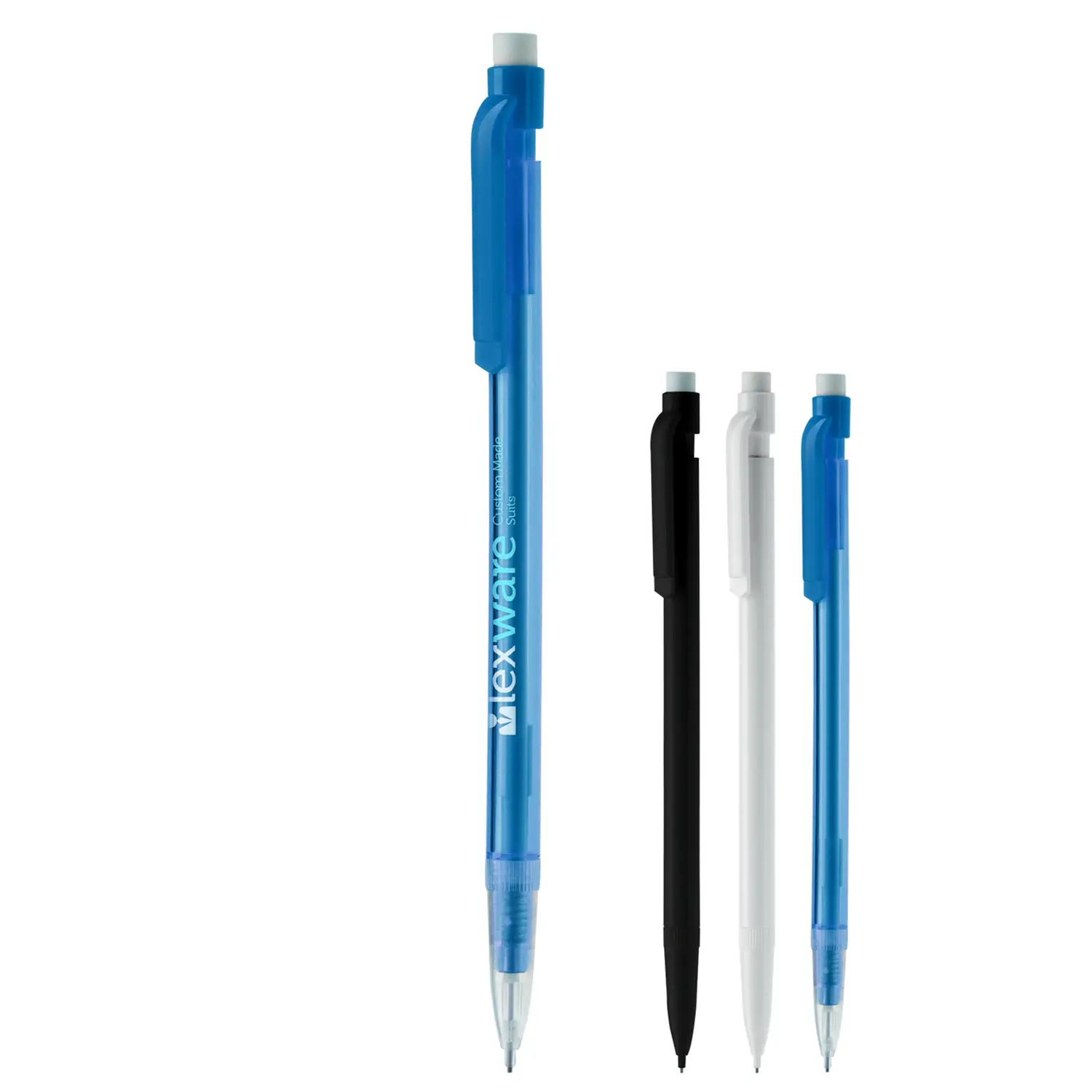 Porte-mine – 0,7 mm | Mécanisme à pression | Gomme | Rechargeable