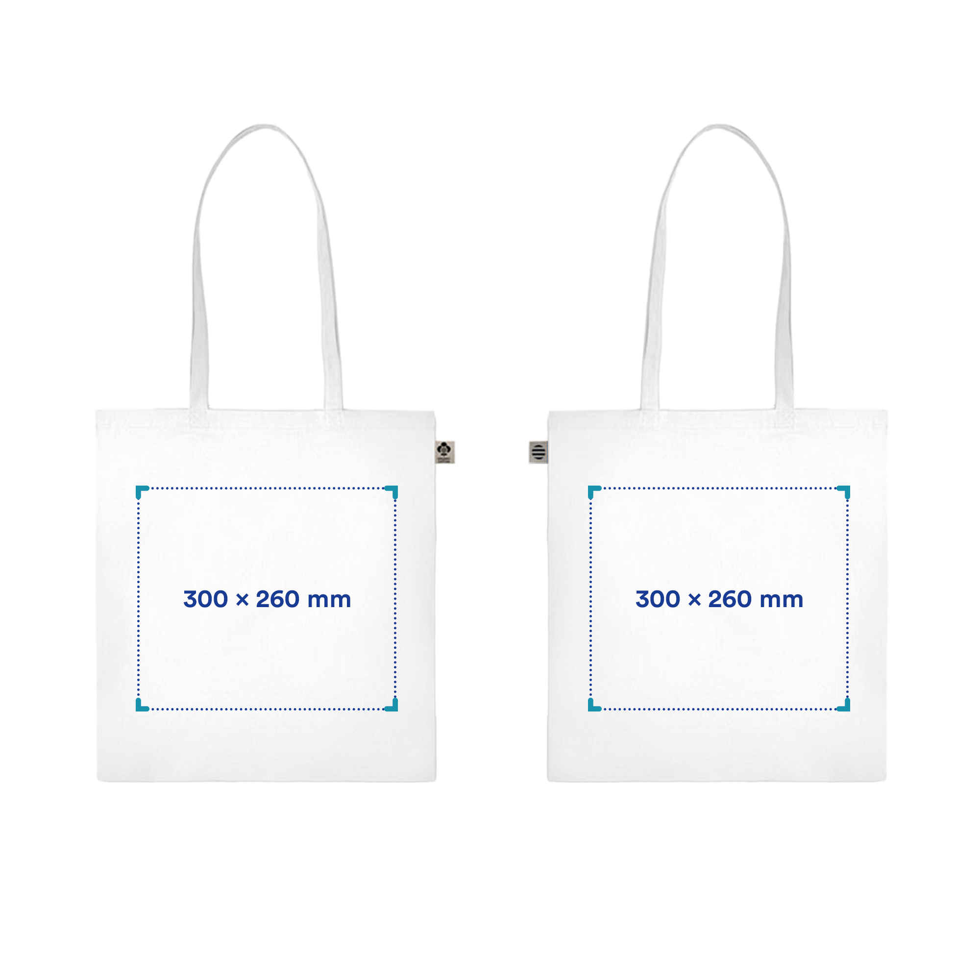 Sac en coton | Coton biologique | 140 g/m2 | Anses longues