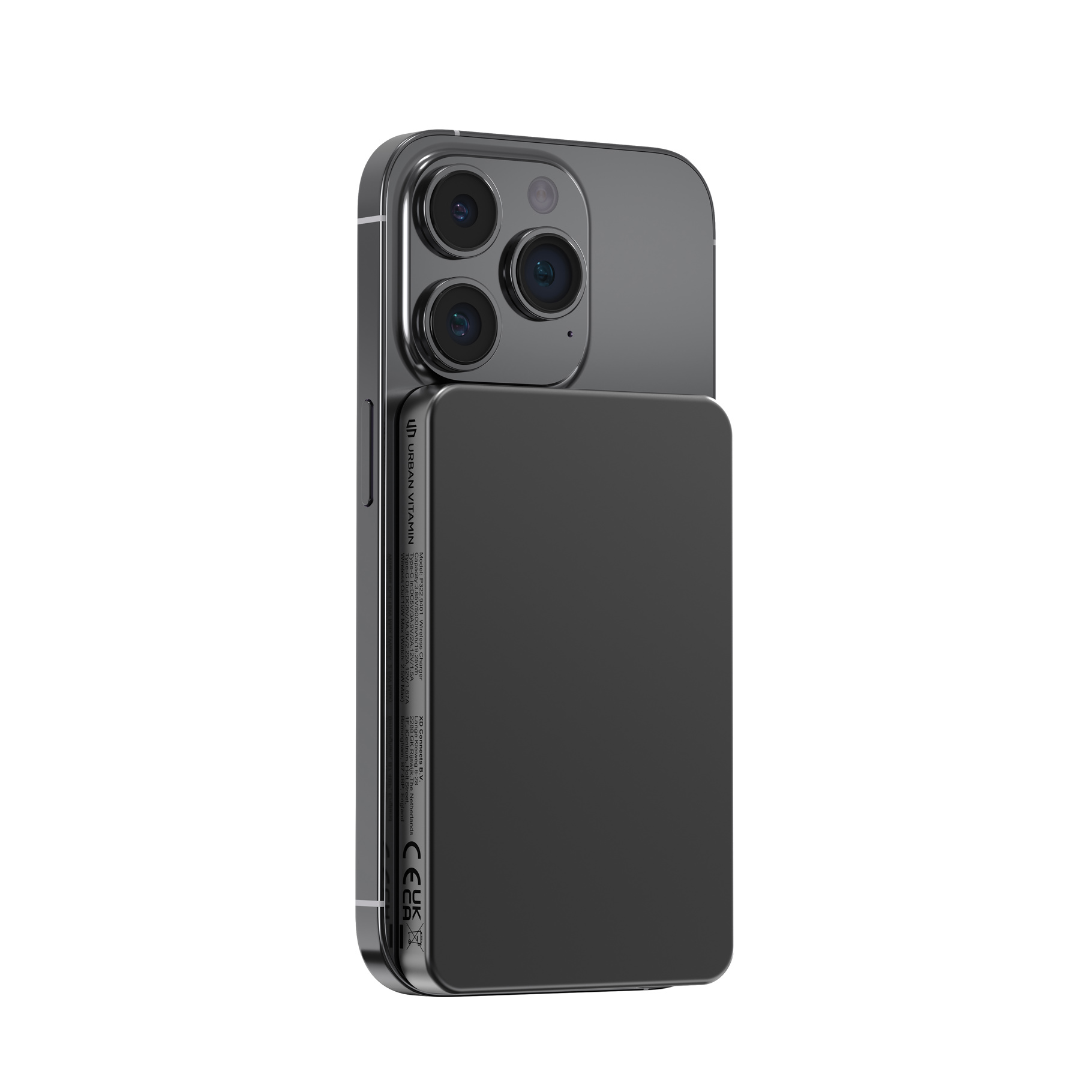 Power Bank – 5000 mAh | Ricarica magnetica wireless 15 W | USB-C PD 20 W | Alluminio riciclato RCS