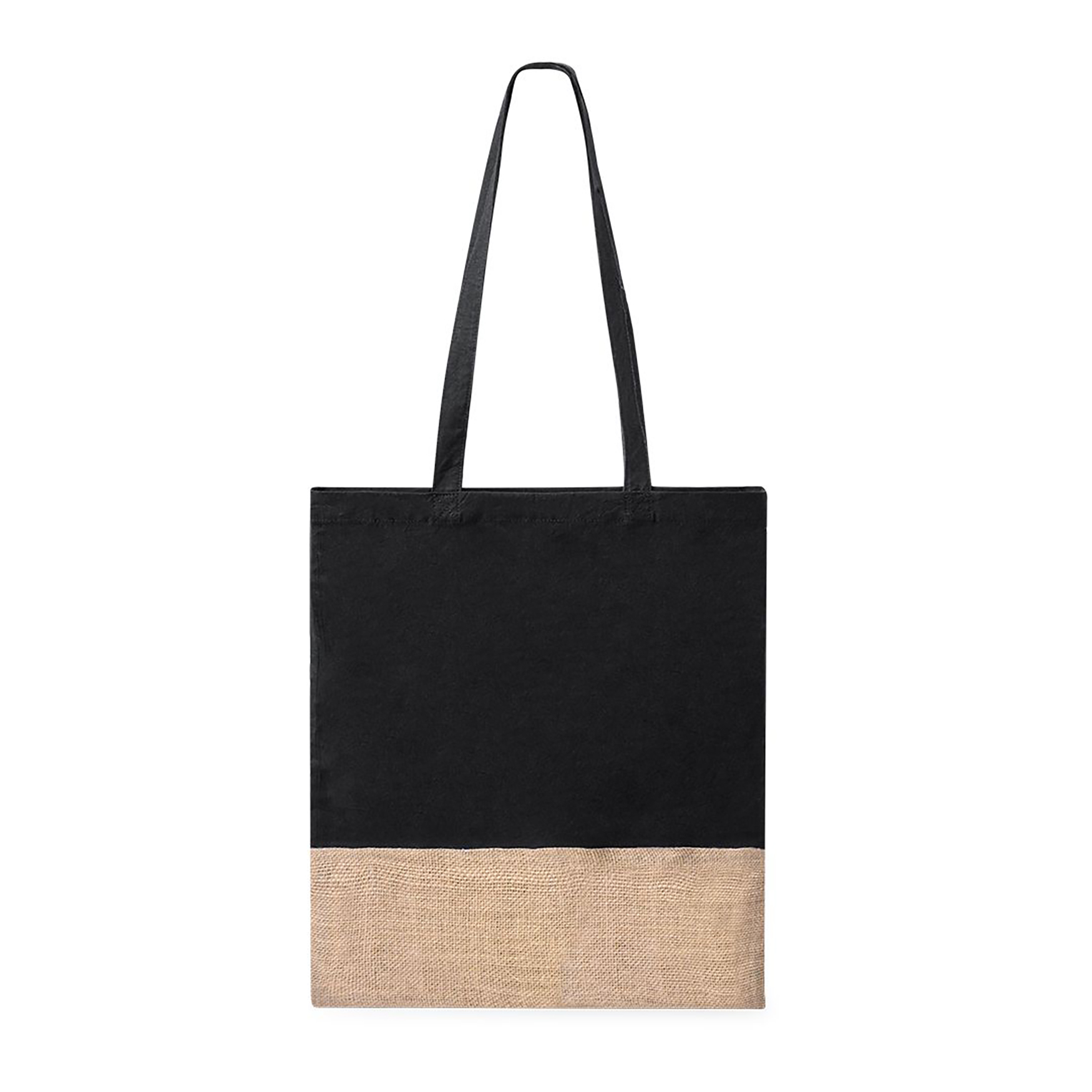 Sac - Coton & jute | 120 g/m² | Poignées plates