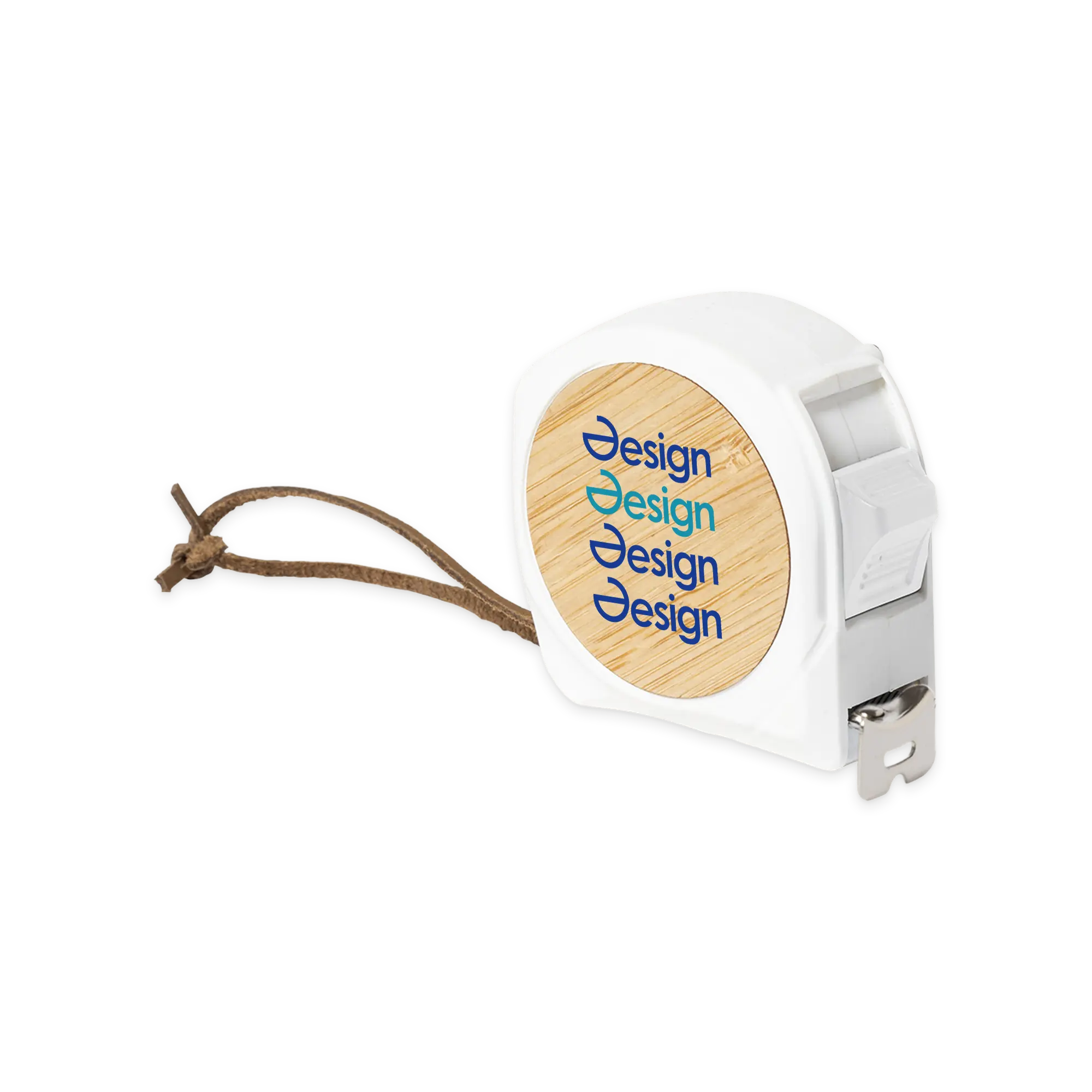 Rolmaat Henry – 5m | Bamboe | Met Rem | Riemclip | Metalen Meetlint