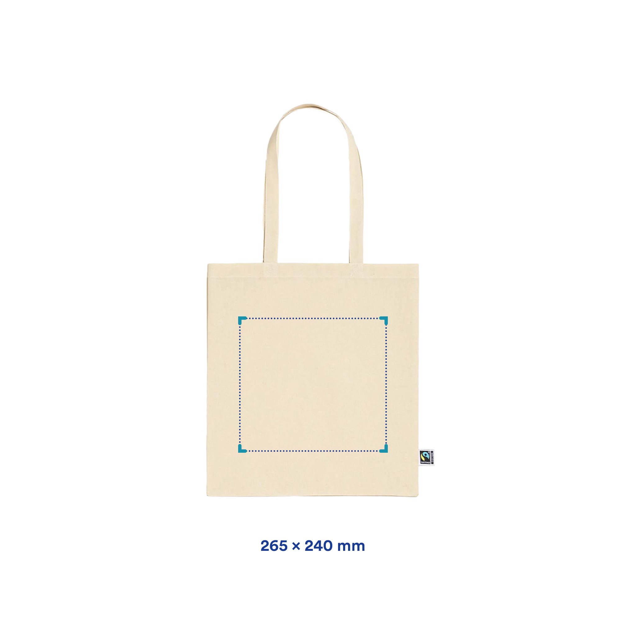 Katoenen shopper Tina - 180 g/m2 | 42 x 38 x 12 cm | Fair Trade