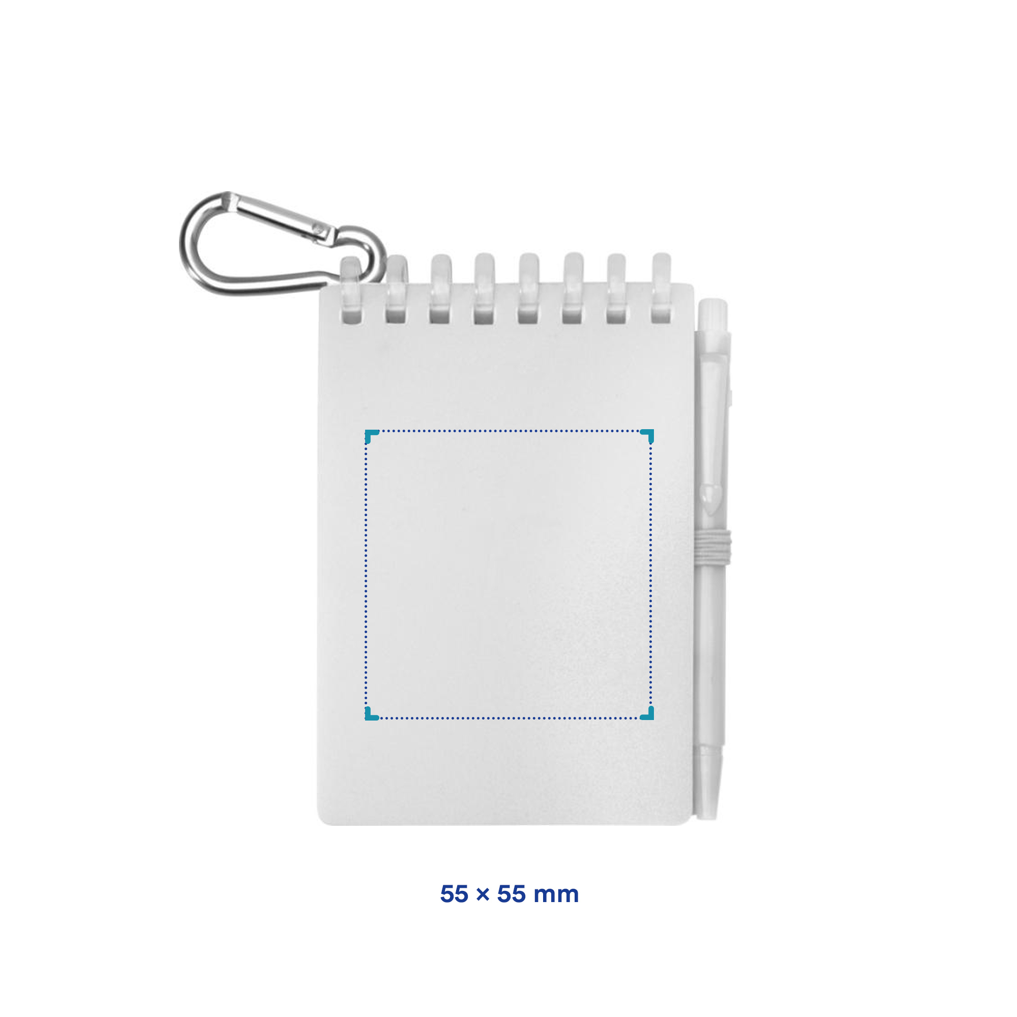 Wasserfestes mini-notizbuchset – Steinpapier | Mit stift | Stiftschlaufe | Clipring