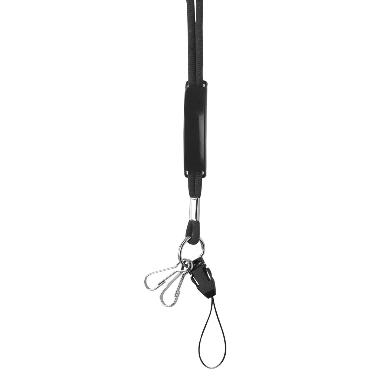 Cordino colorato - rosso | 2 moschettoni & clip in PVC