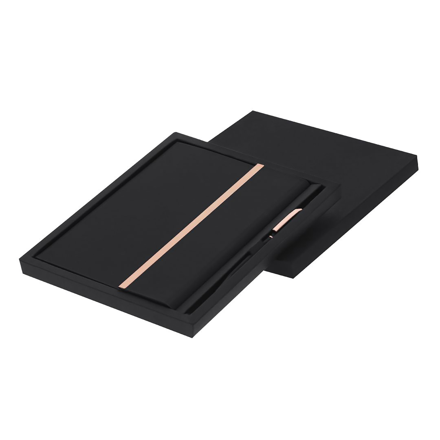Notitieblok & Pen Set Noah - Gerecycled PU & Aluminium | 80 Pagina's | Bladwijzer