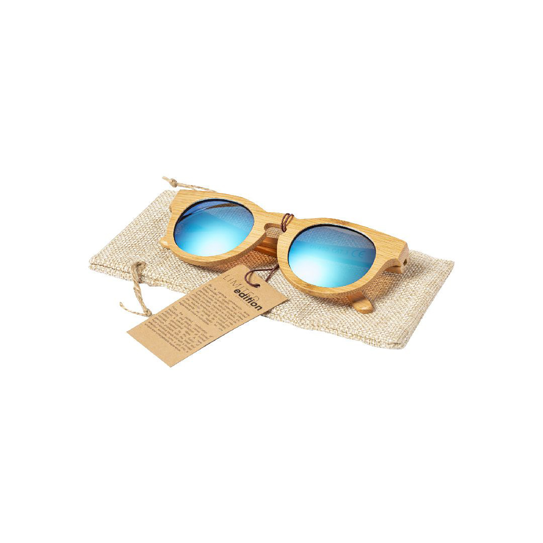 Sonnenbrille - Bambusrahmen | UV400 Schutz | Verspiegelte Gläser