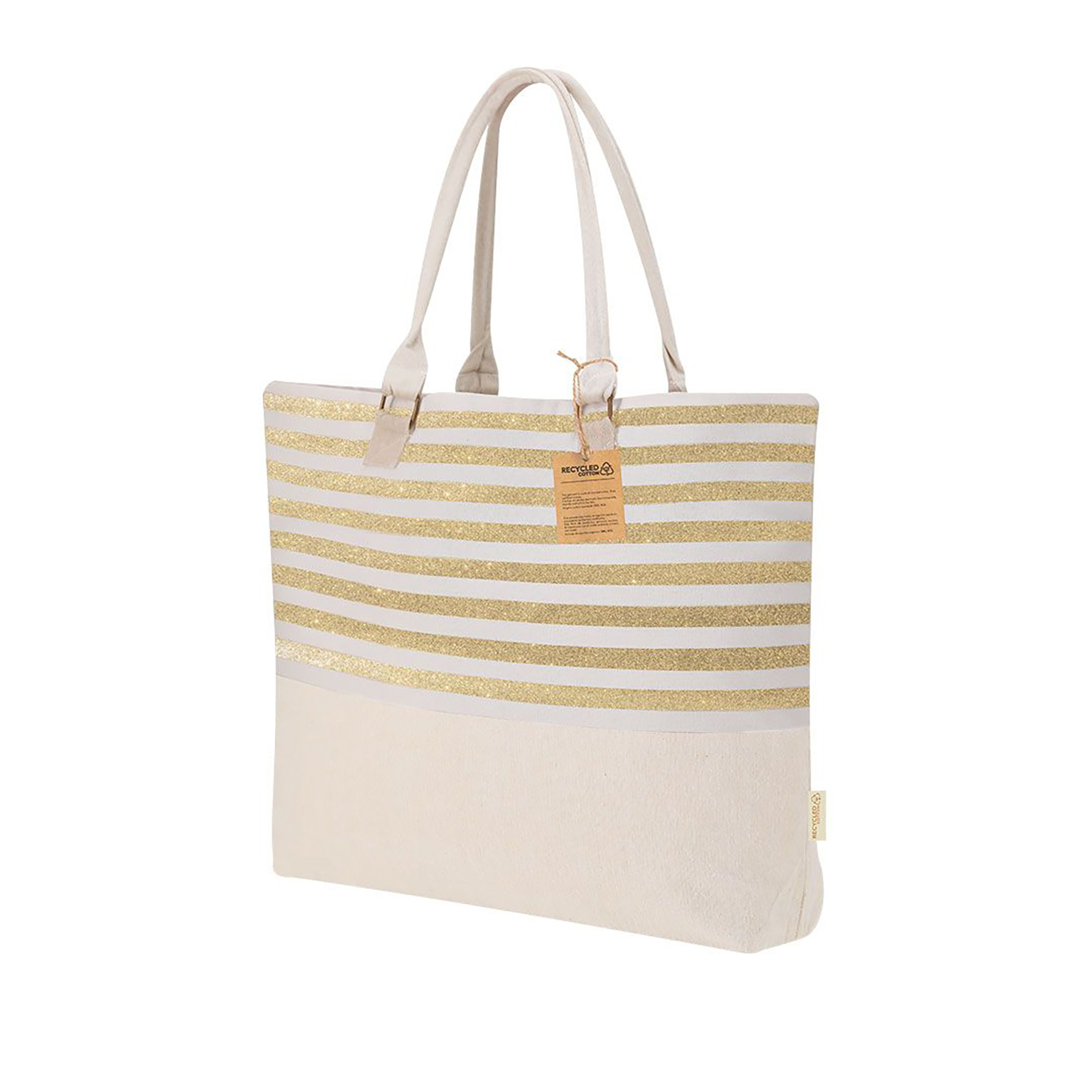 Tas Emma - Gerecycled katoen | 210 g/m² | Gestreept design