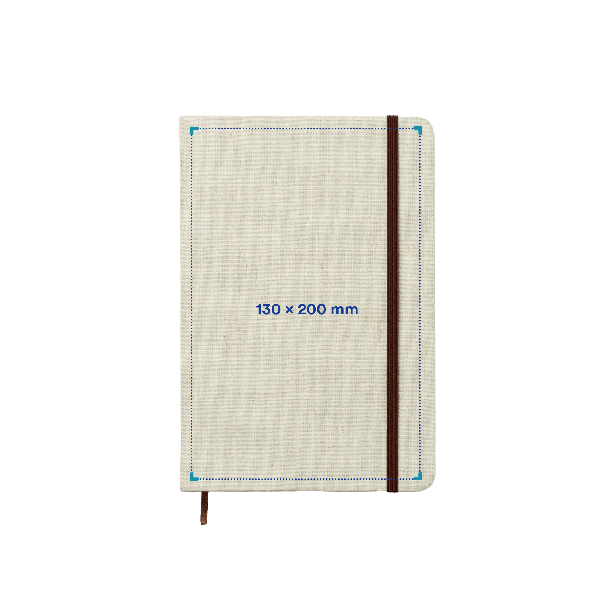 Carnet - A5 | Couverture en toile | 96 feuilles