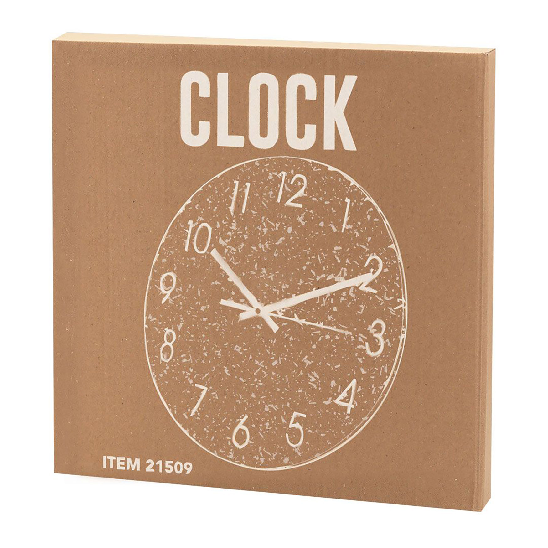 Orologio da parete - Legno di sughero | Numeri in metallo nero