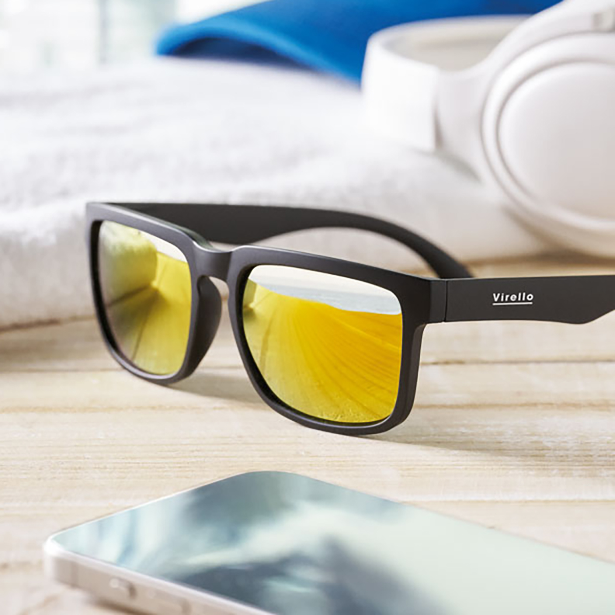 Sonnenbrille – Retro-Design | Bambusbügel | UV400-Schutz