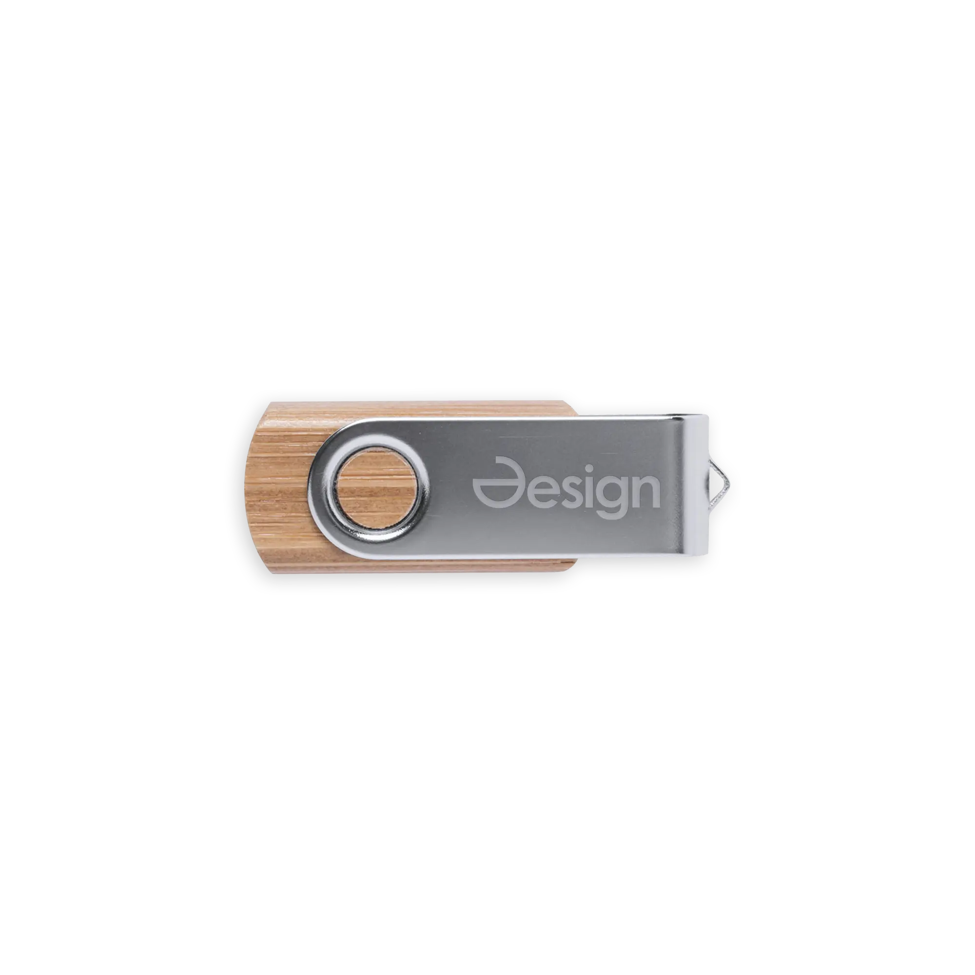 USB-Stick Rotate - Bambu | Metallclip + Bambus Stick | 16 GB | Gravur