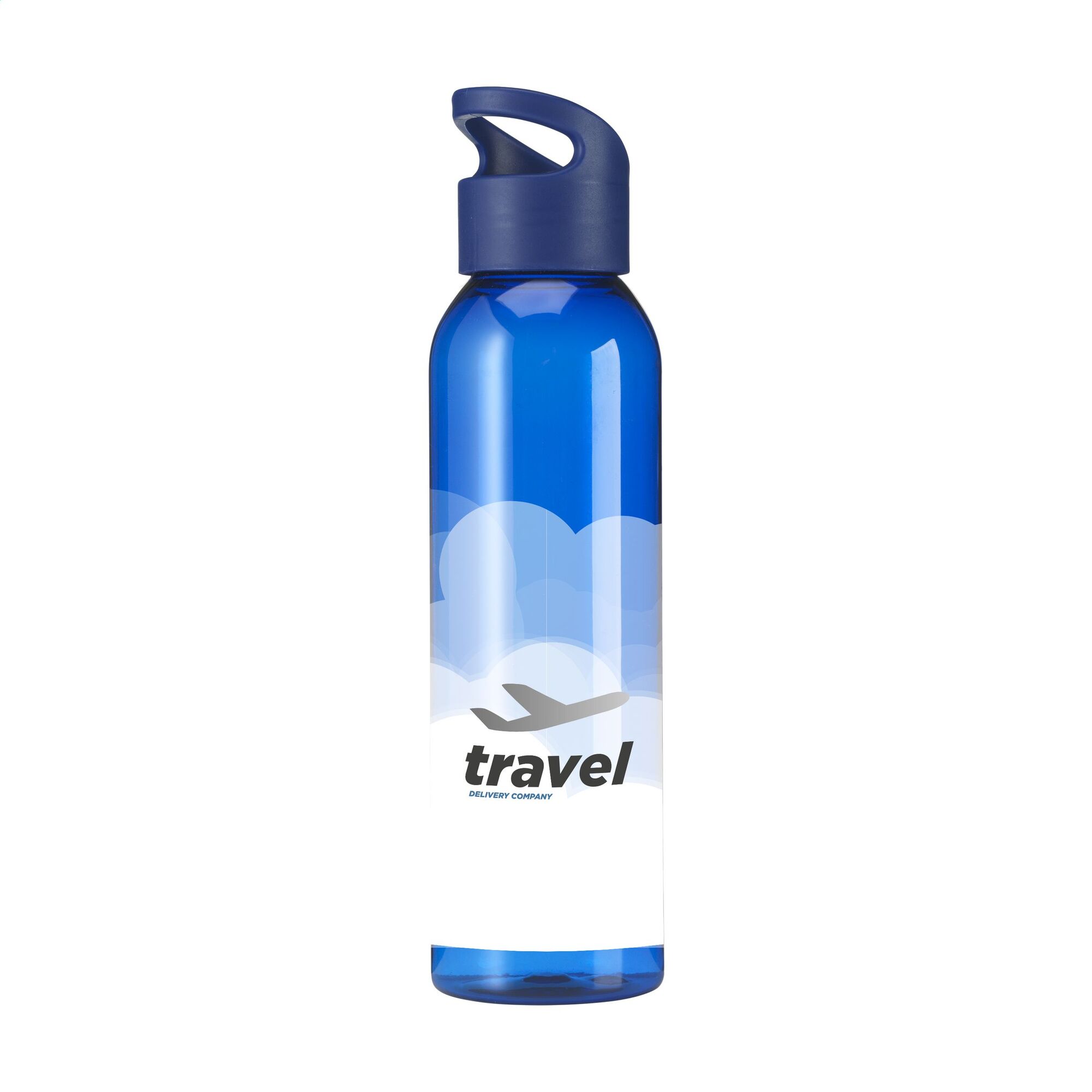 Wasserflasche aus RPET – 650 ml | Klare Optik | GRS-zertifiziert | Schraubdeckel | Auslaufsicher
