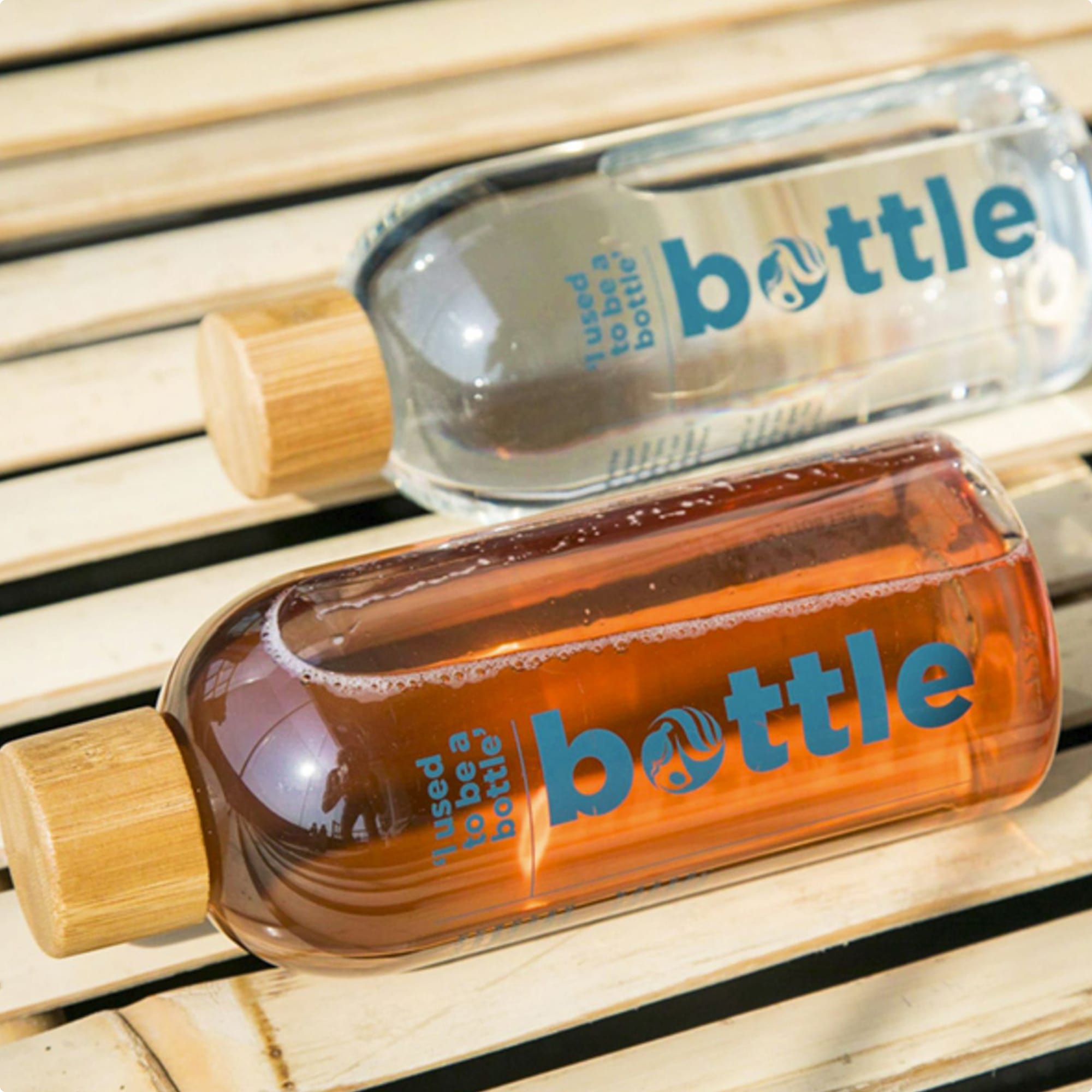 Borraccia - 500 ml | Plastica riciclata | Trasparente | Stampa e incisione Quadricromia
