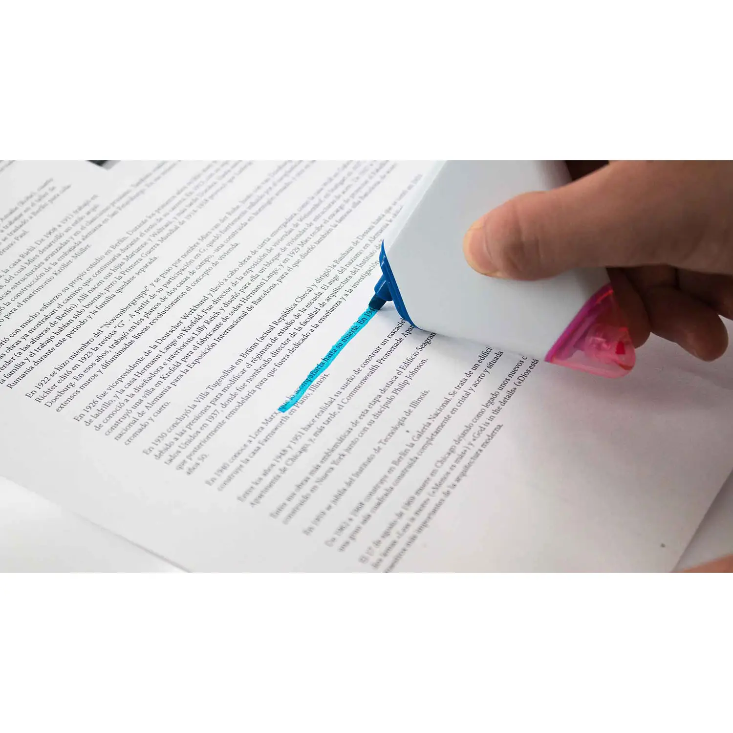 3-in-1 Textmarker – Gelb Rosa Grün | Kompakt | Dreieckige Form
