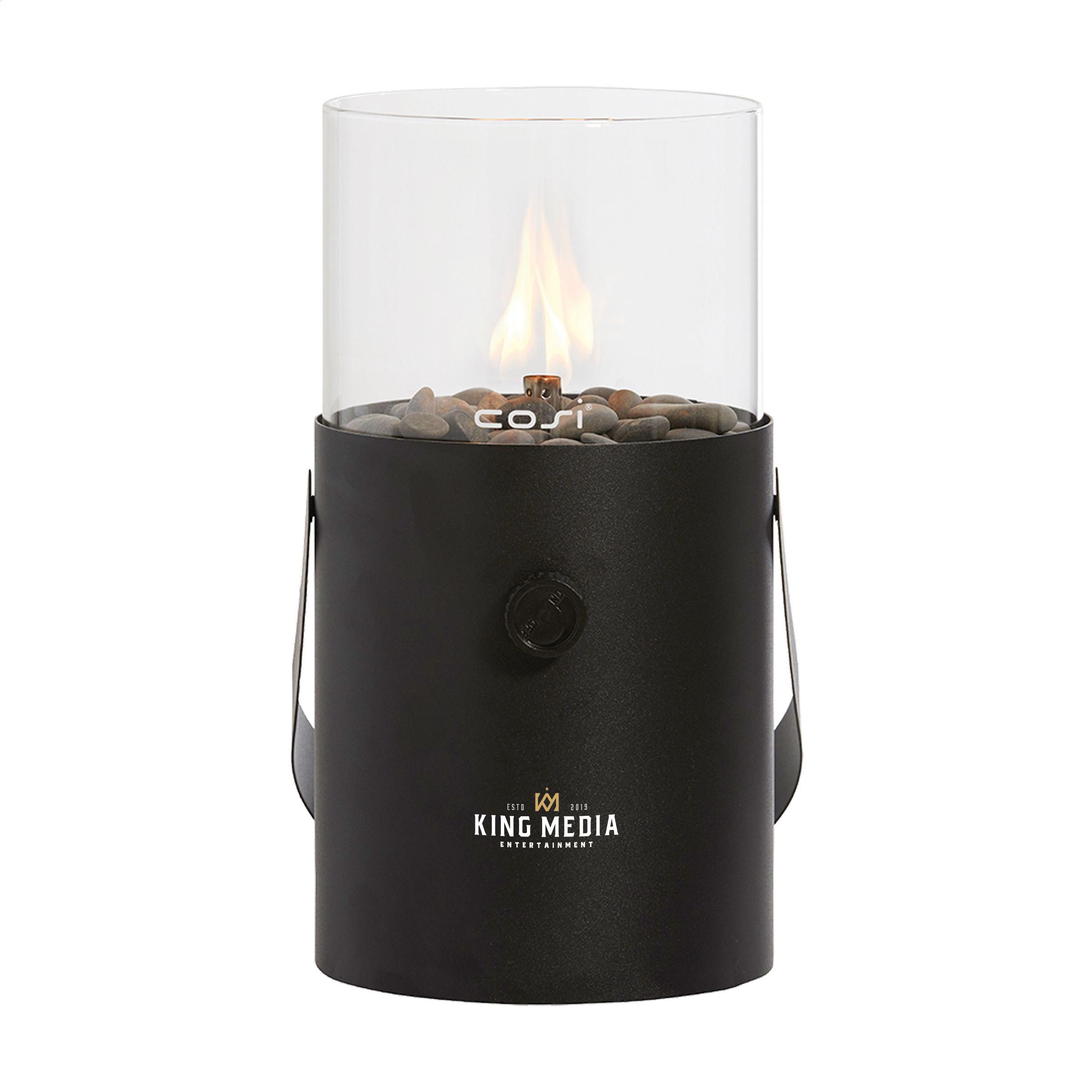 Lanterna a gas – Elegante illuminazione d'atmosfera | Metallo e vetro | Ø 16 x 30 cm