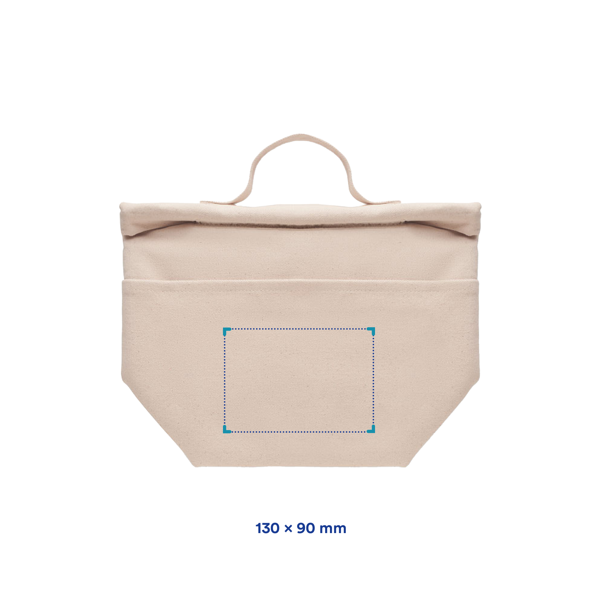 Sac isotherme pour déjeuner | Coton recyclé | Avec poche latérale | Jusqu'à 4 couleurs d'impression