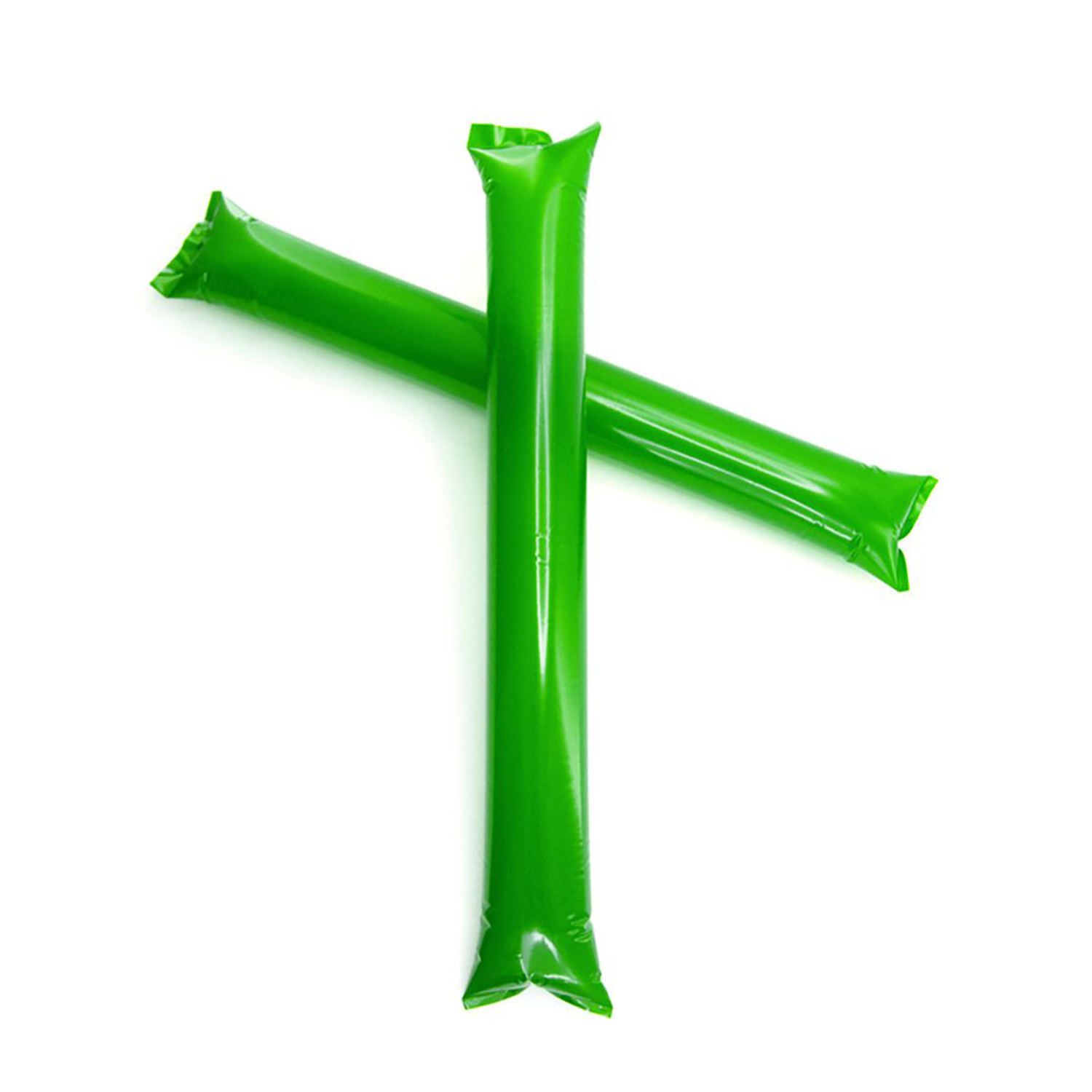 Bâtons supporters – Bâtons gonflables | Matériau PE | Lot de 2 | Avec paille de gonflage