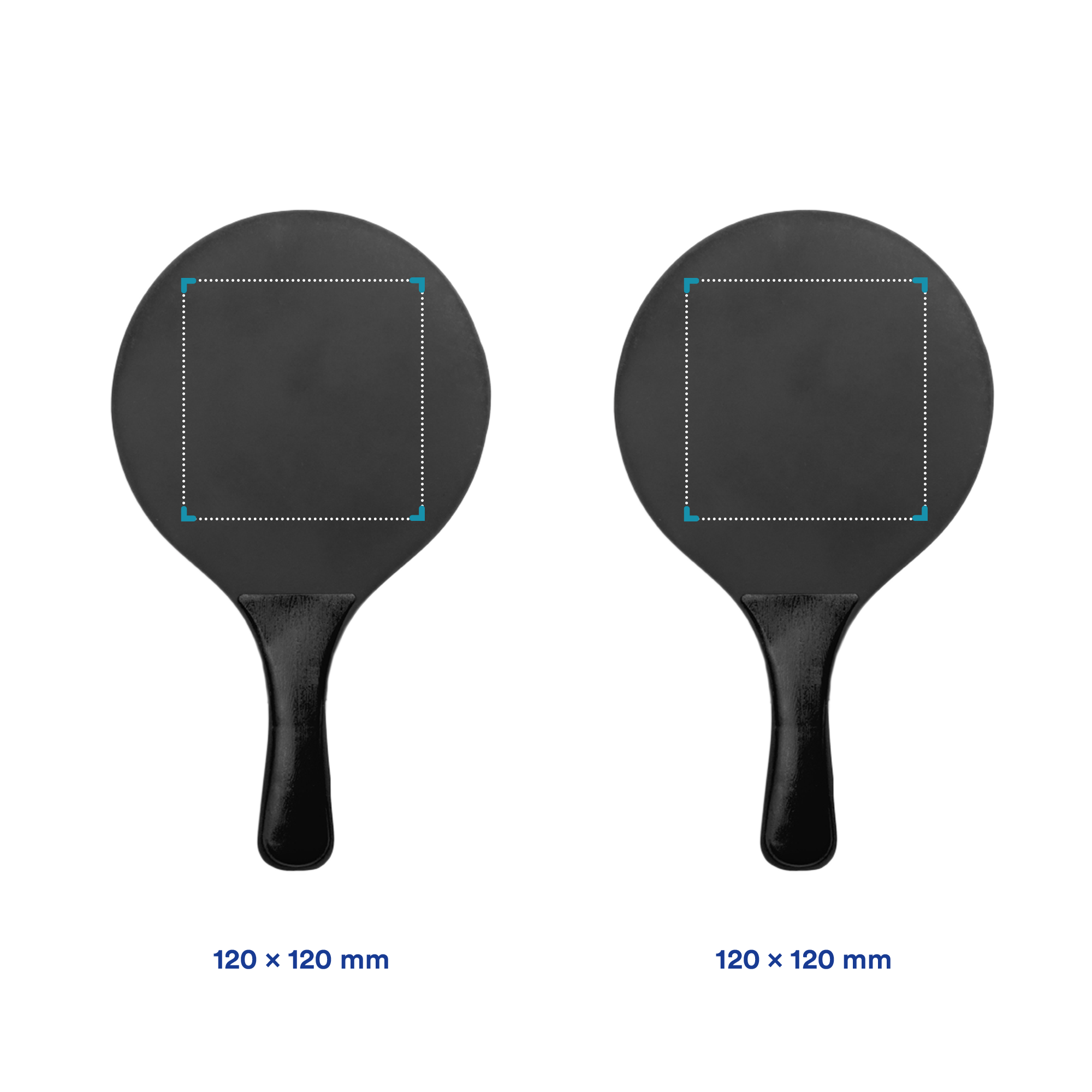 Ensemble de tennis de plage coloré | Bois et plastique | Impression 1 couleur