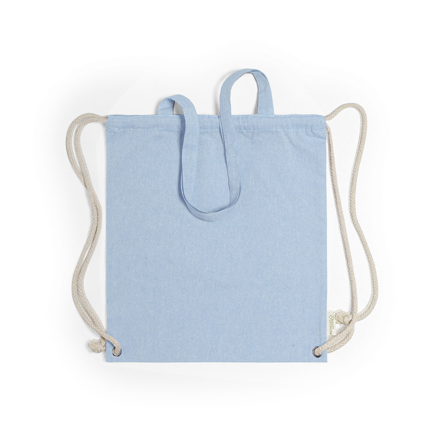 Sac à dos en coton recyclé | 140 g/m² | Cordon de serrage
